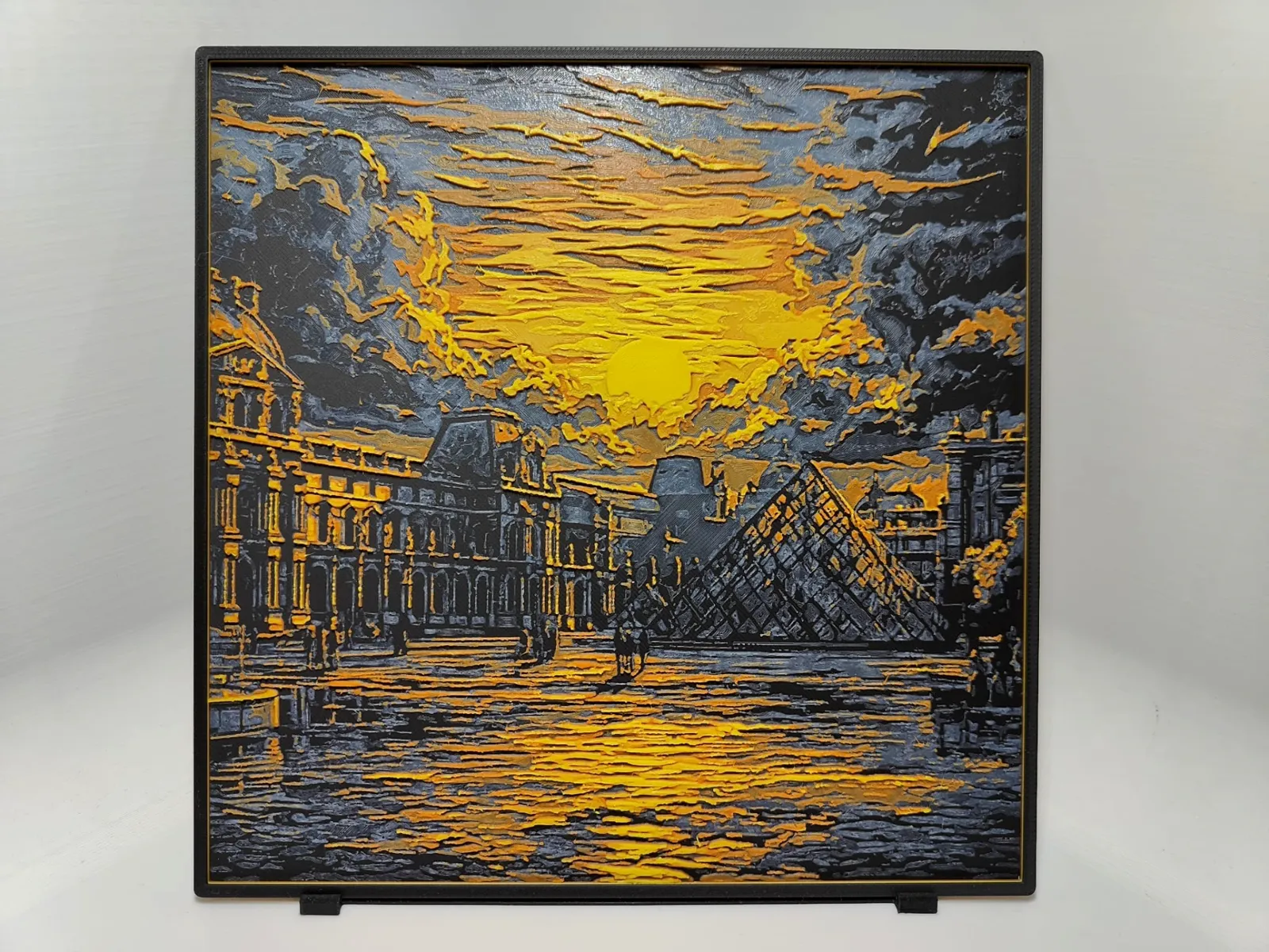 Louvre Sunset - Hueforge