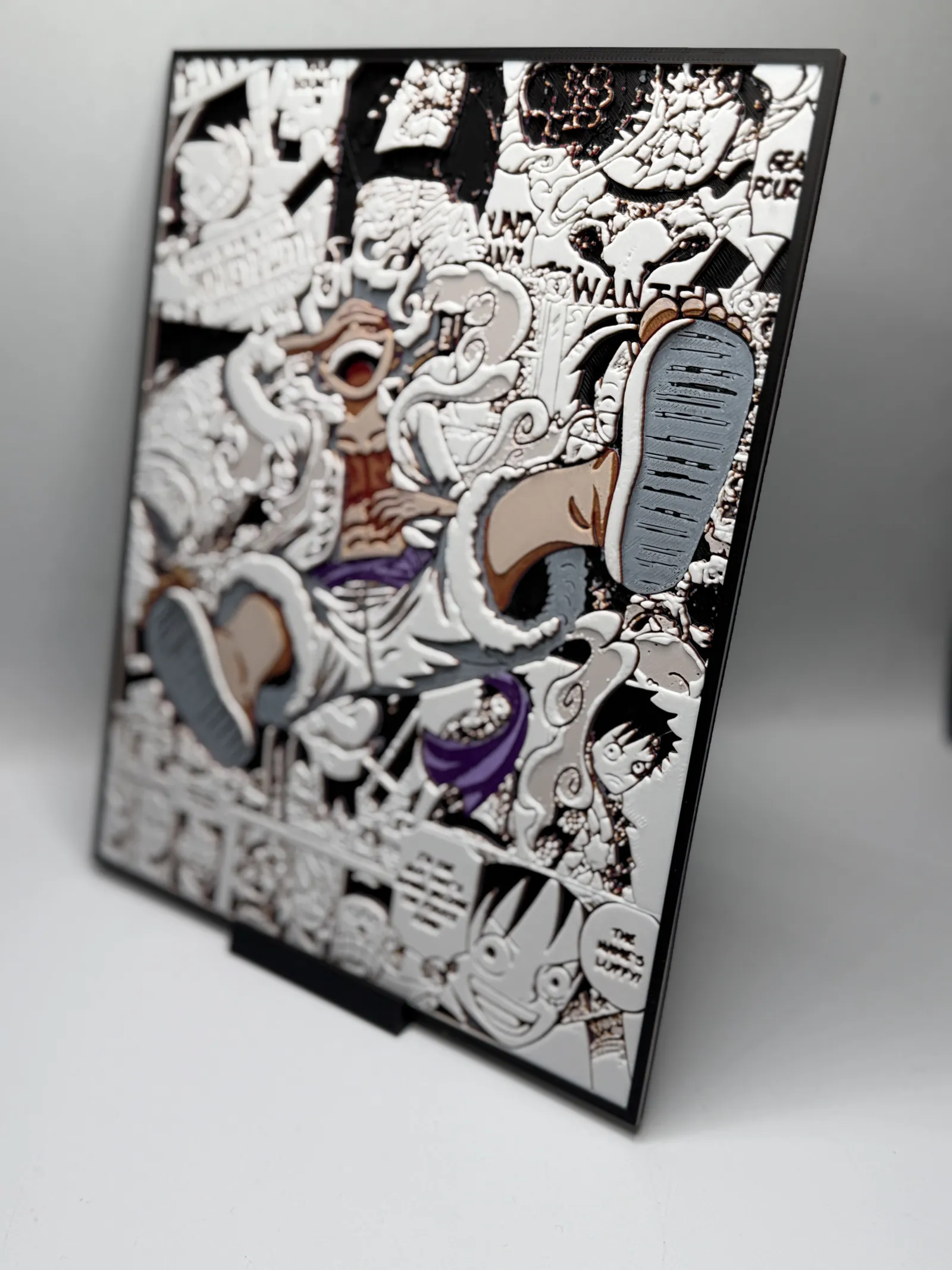 One Piece Hueforge - Luffy Manga Background