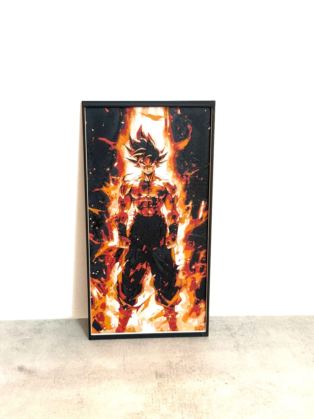 The Origin of son Goku with black frame-Dragonball- hueforge final