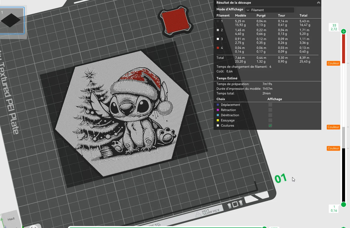 Christmas STITCH Hex Hueforge