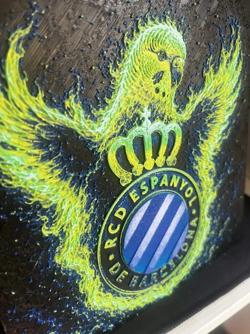 Hueforge Escudo del RCD Espanyol