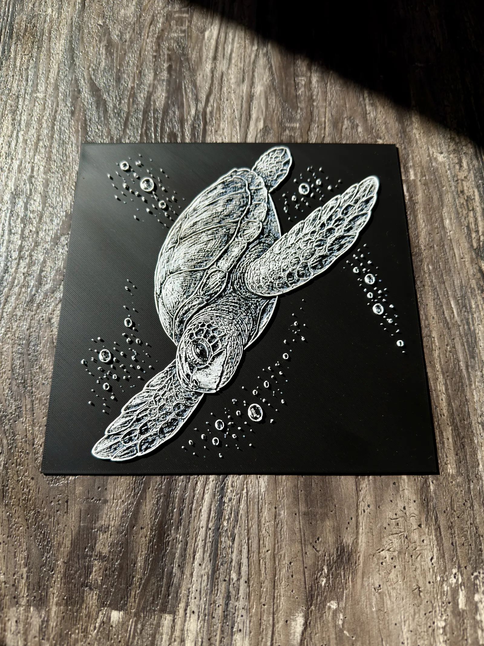 Sea Turtle HueForge Wildlife Series