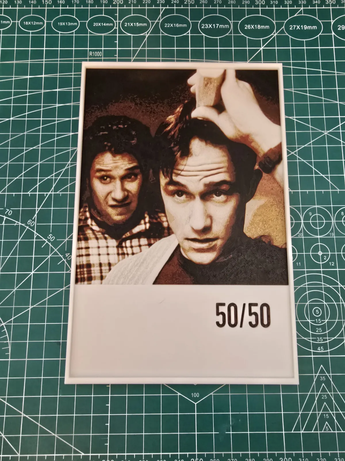 50/50 Movie Poster - Hueforge Art