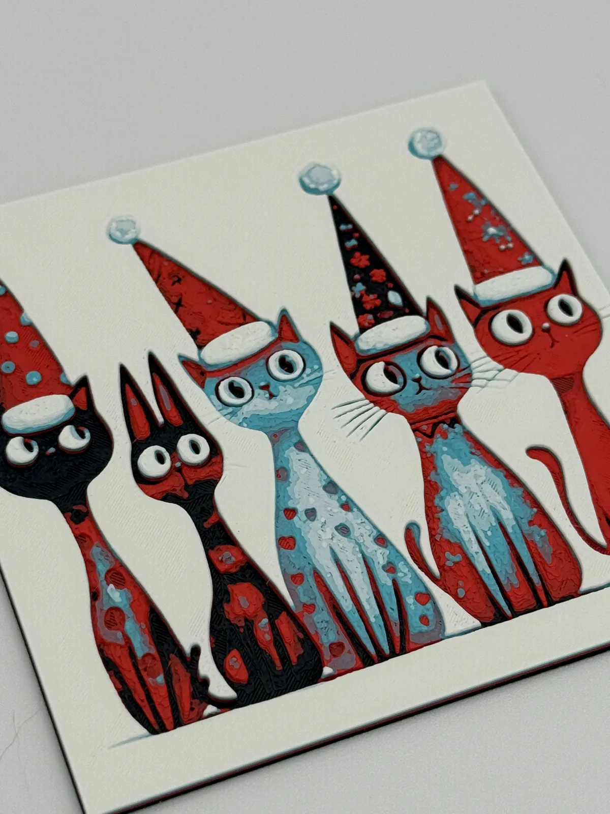 Whimsical Christmas Cats Hueforge