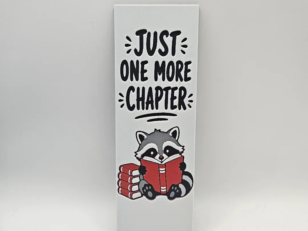 Raccoon Reading Buddy – Animal Bookmark #1