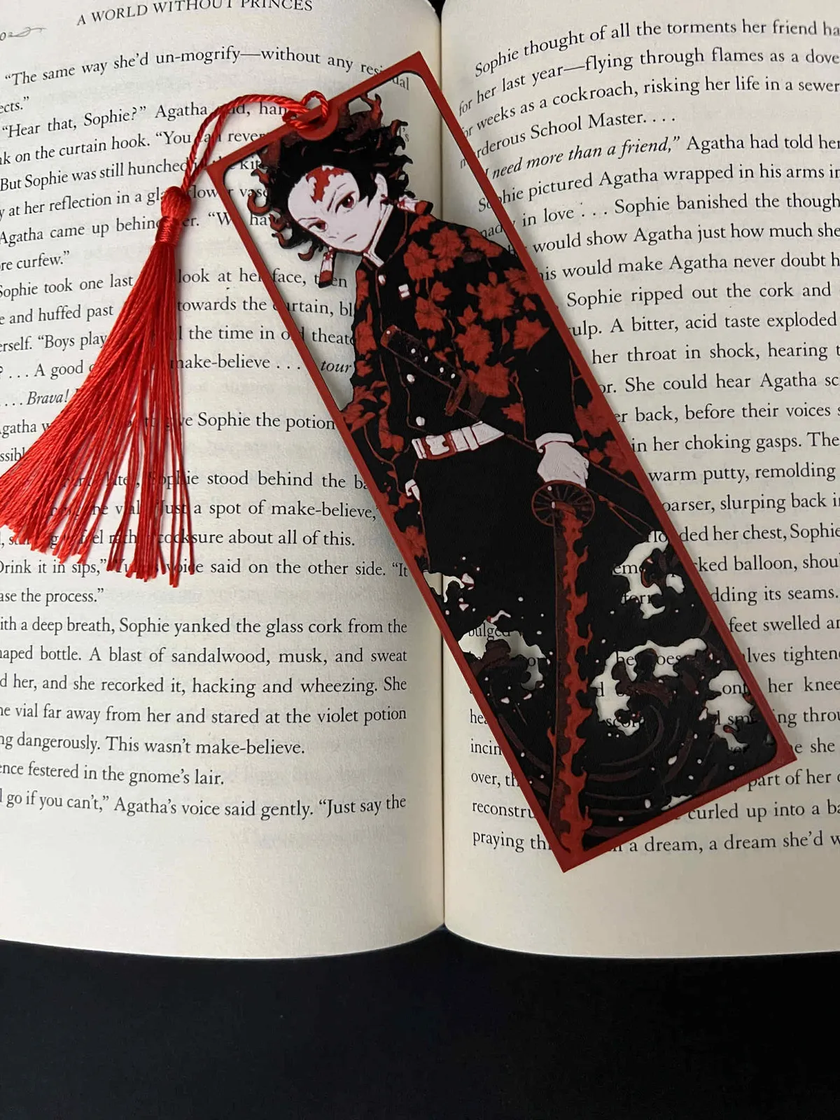 Tanjiro Framed Cutout, Demon Slayer Bookmark