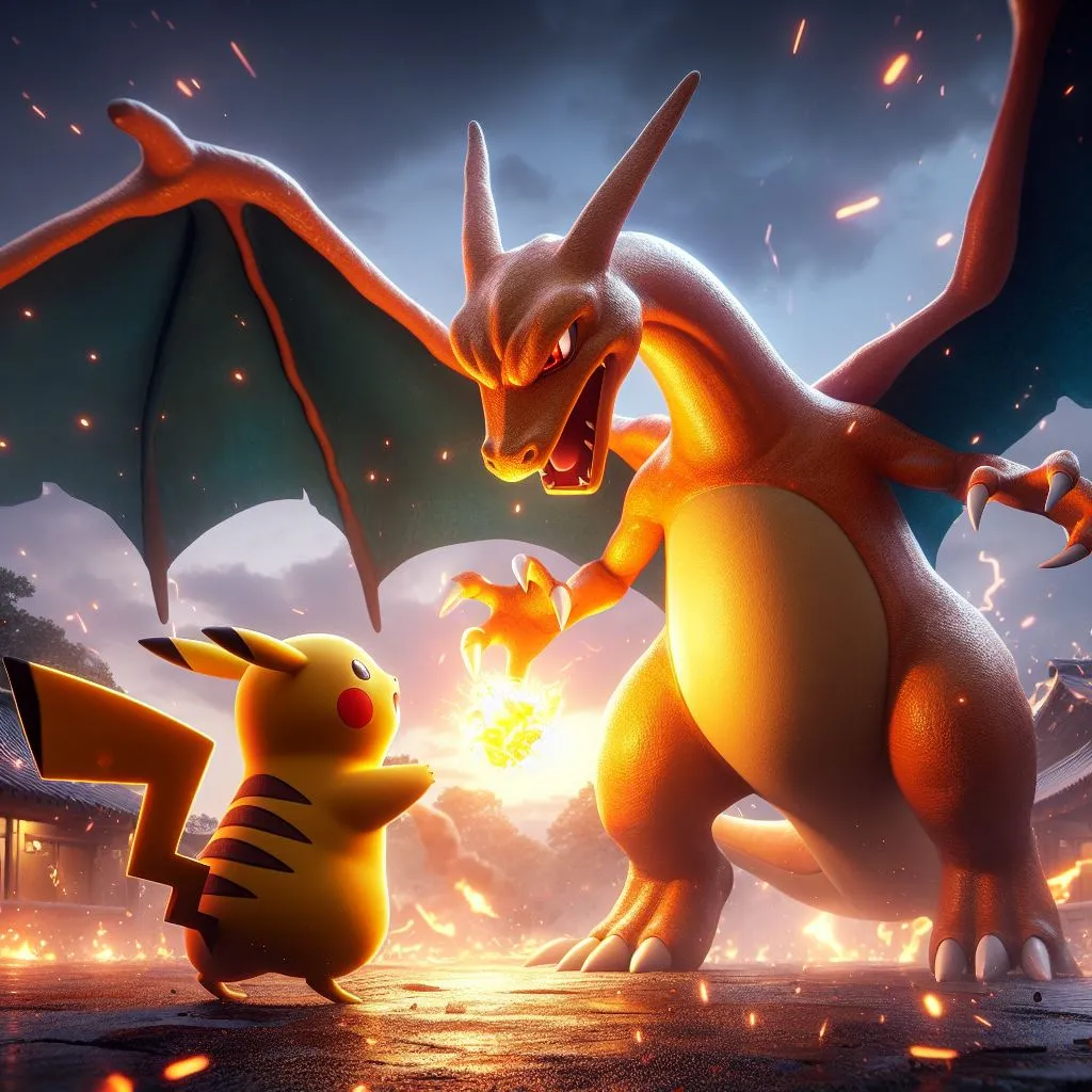 HUEFORGE POKEMON Pikachu & Charizard