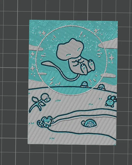 Bubble mew card - Hueforge