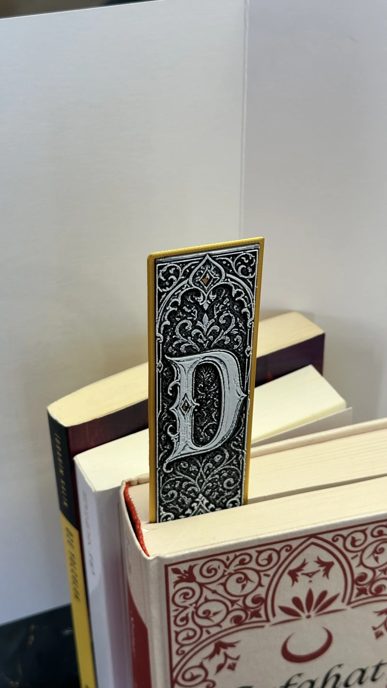 Gothic Letter D Bookmark - HueForge Alphabet