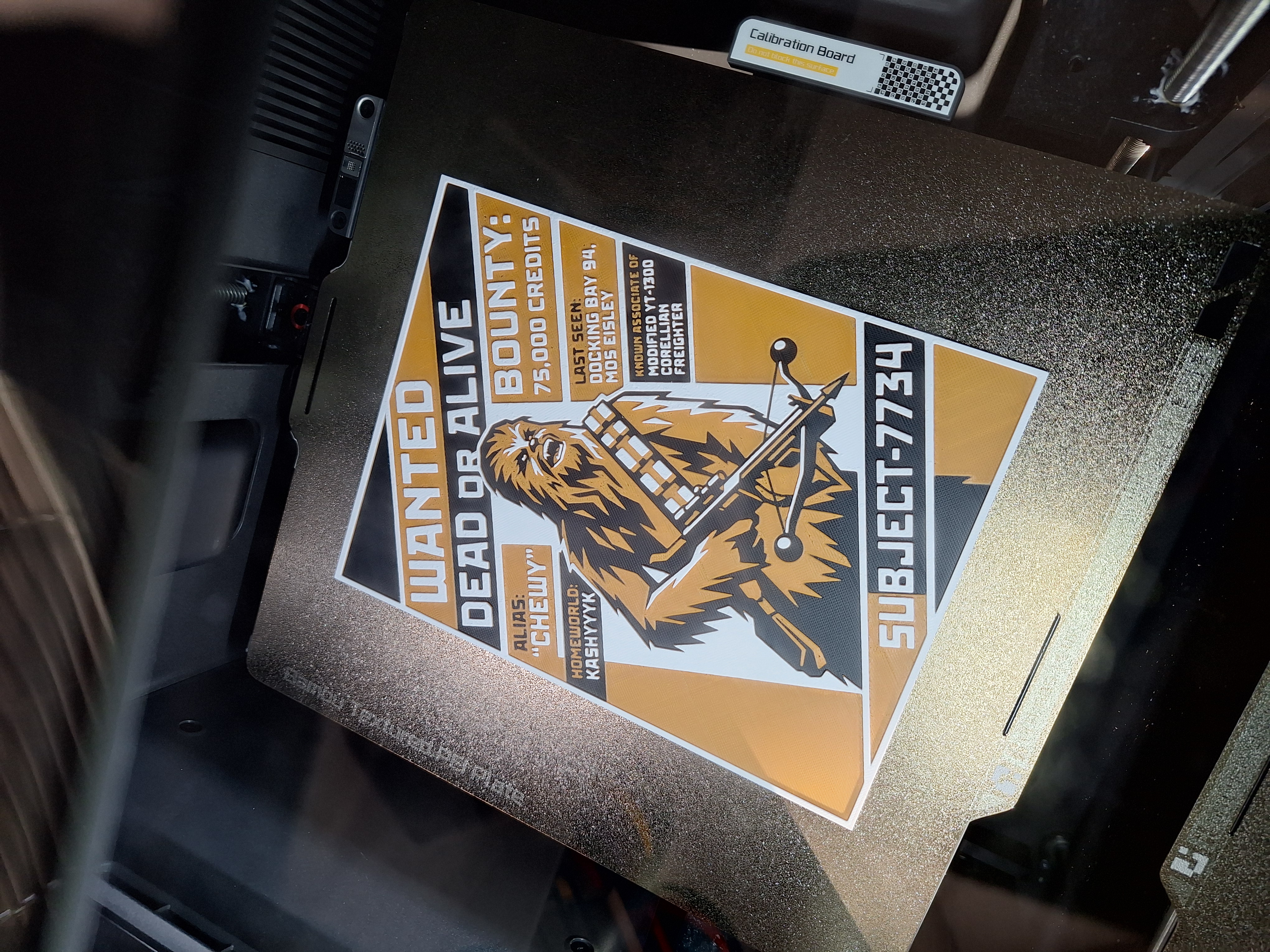 Chewbacca Wanted Poster - 3 Colour