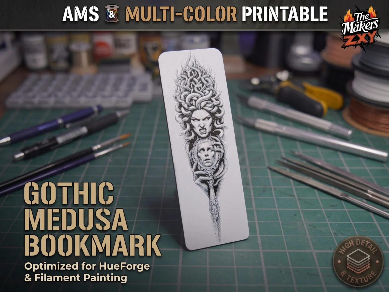 Gothic Medusa Bookmark