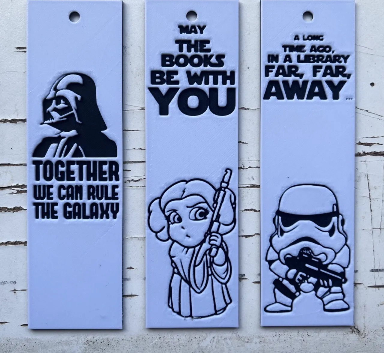 Set 3 Bookmarks Star Wars Hueforge