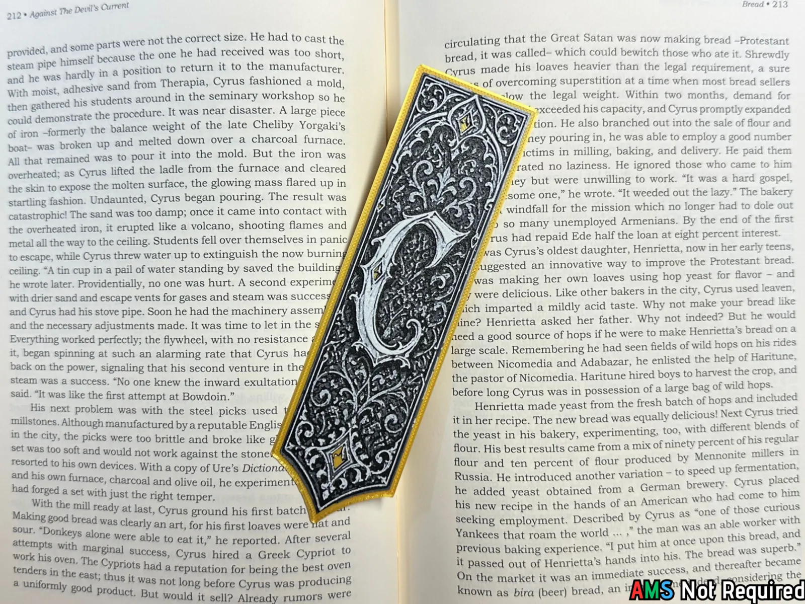 Gothic Letter C Bookmark - HueForge Alphabet