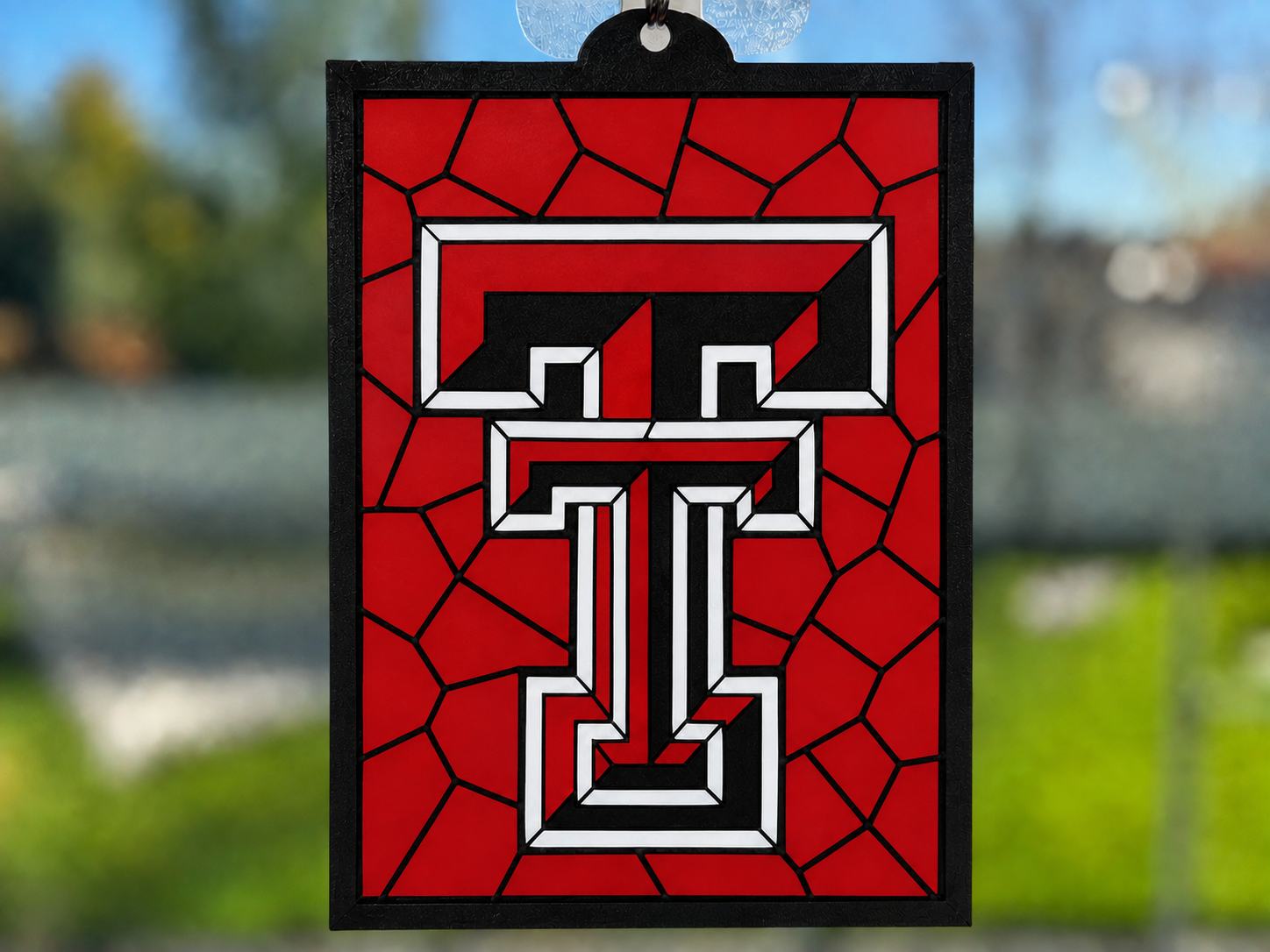 Texas Tech Swappable Stained Glass Light