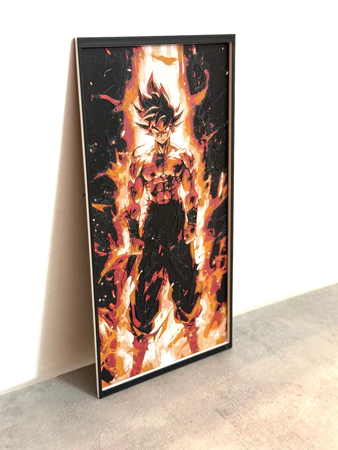 The Origin of son Goku with black frame-Dragonball- hueforge final