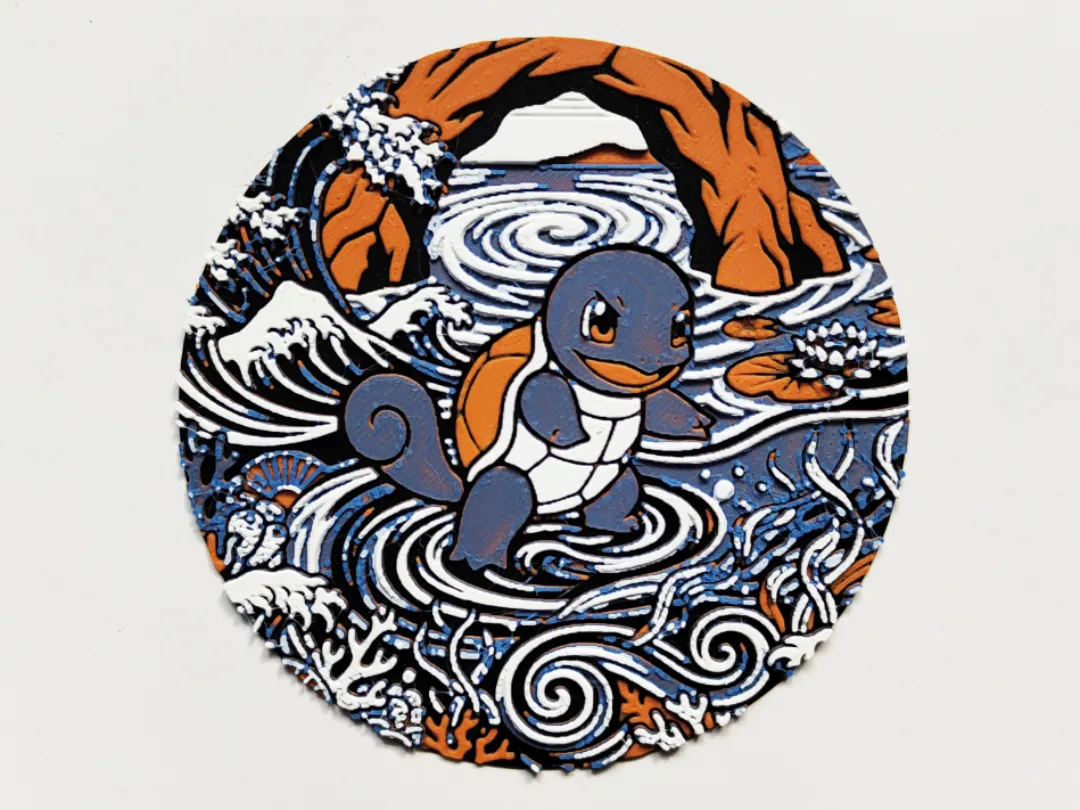 Squirtle Great Wave Japanese Artwork