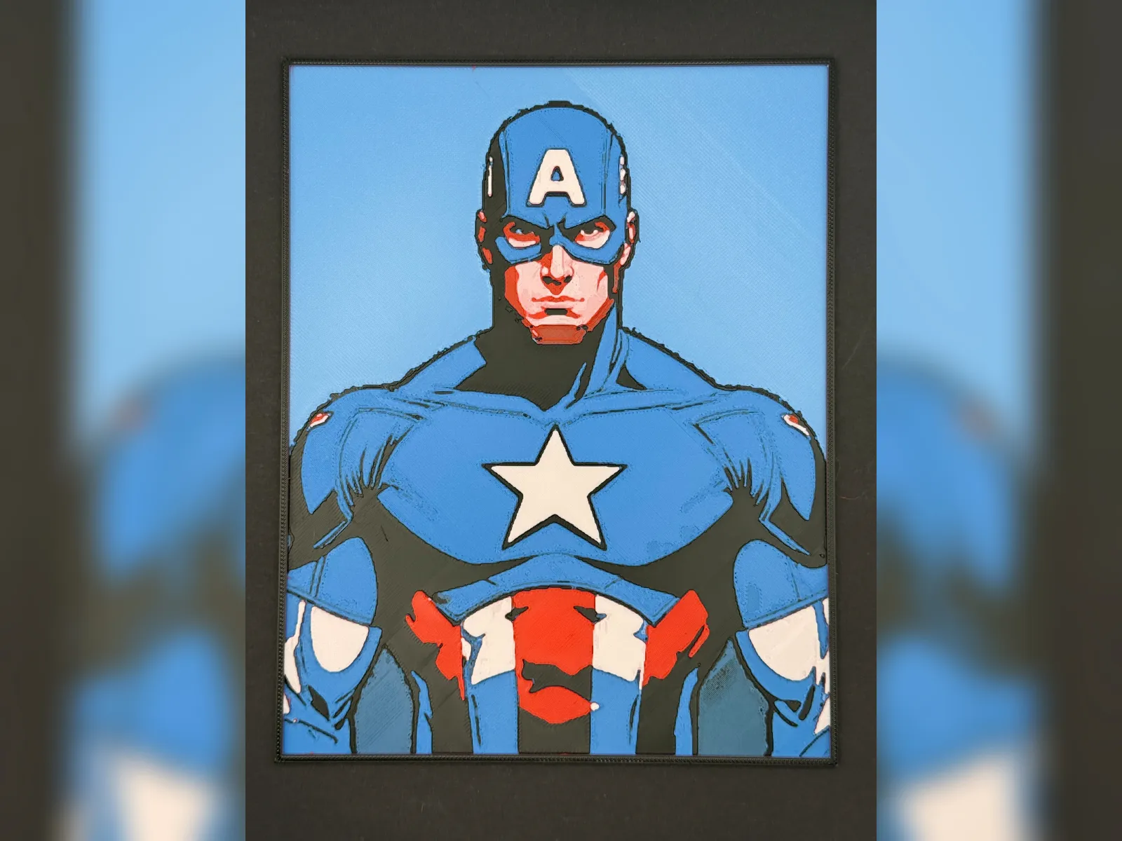 Captain America Comic Portrait