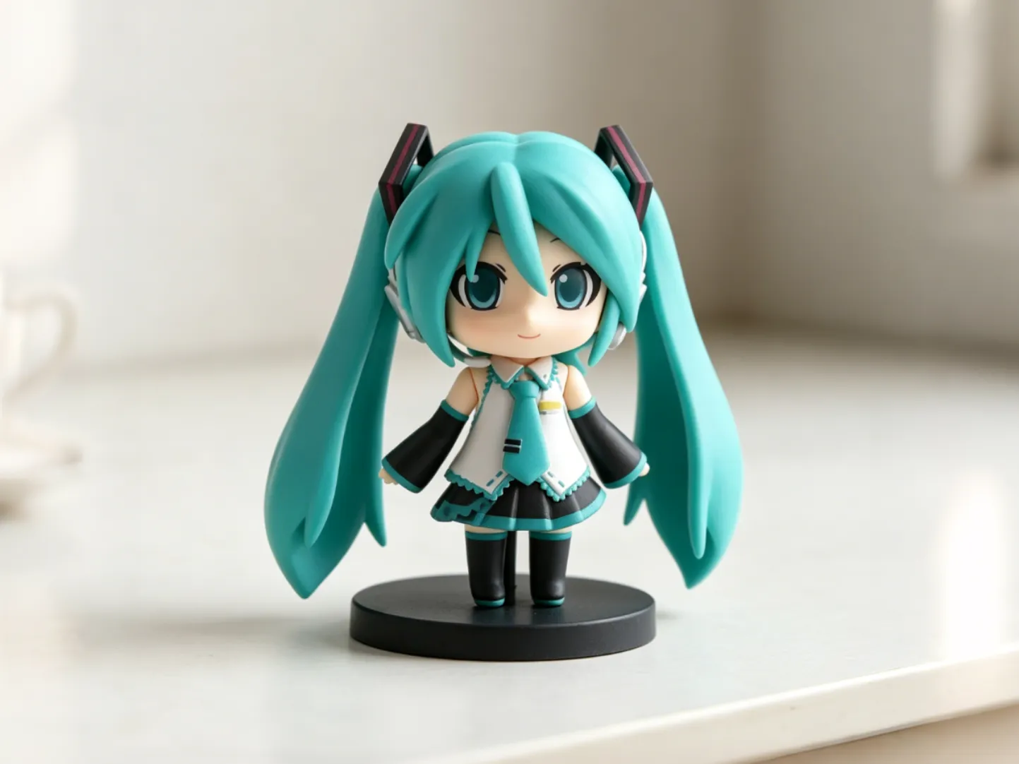 初音未来-热门动漫周边手办摆件-儿童涂色玩具公仔