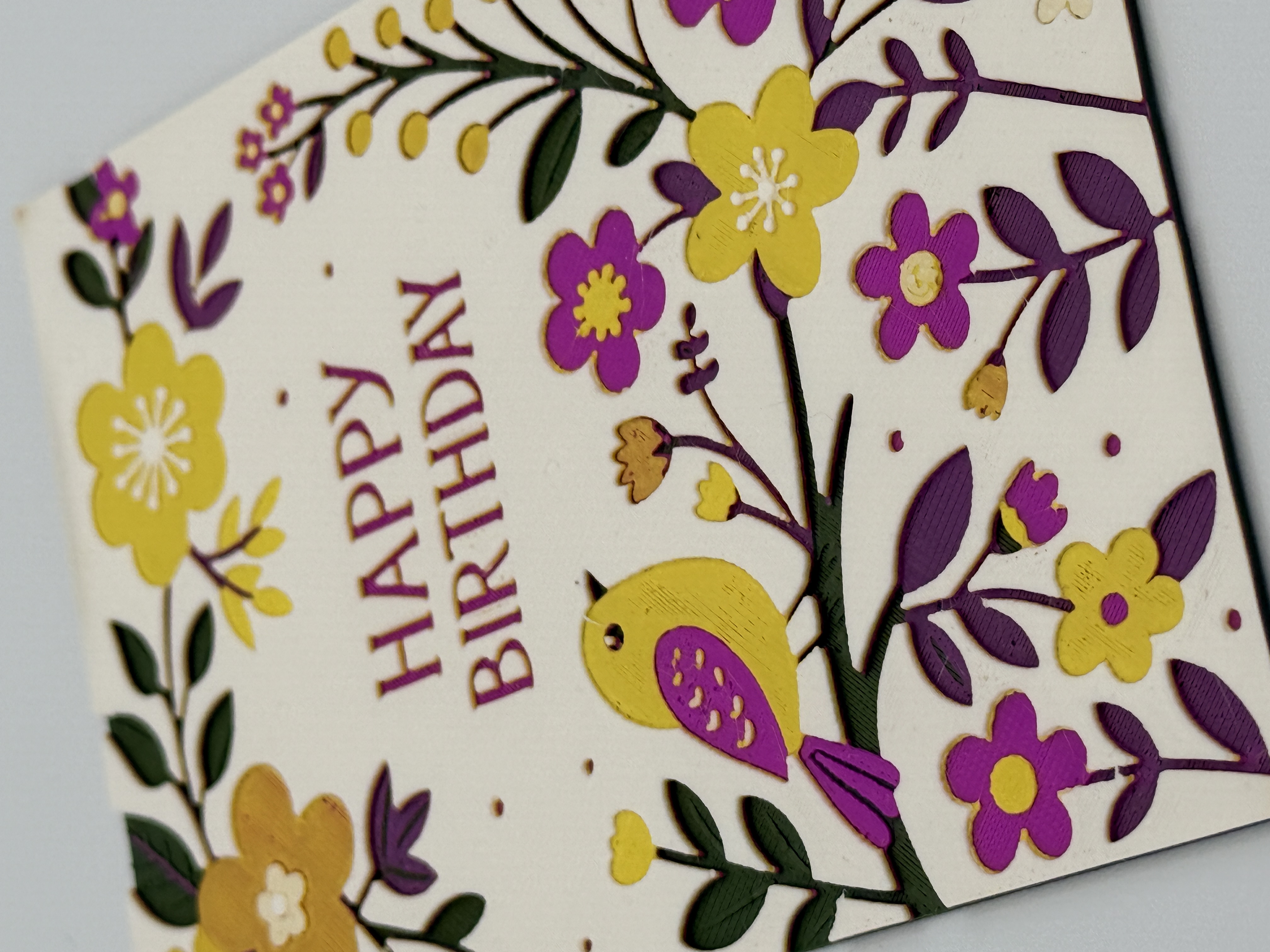 Birthday Greeting Card/Sign Hueforge