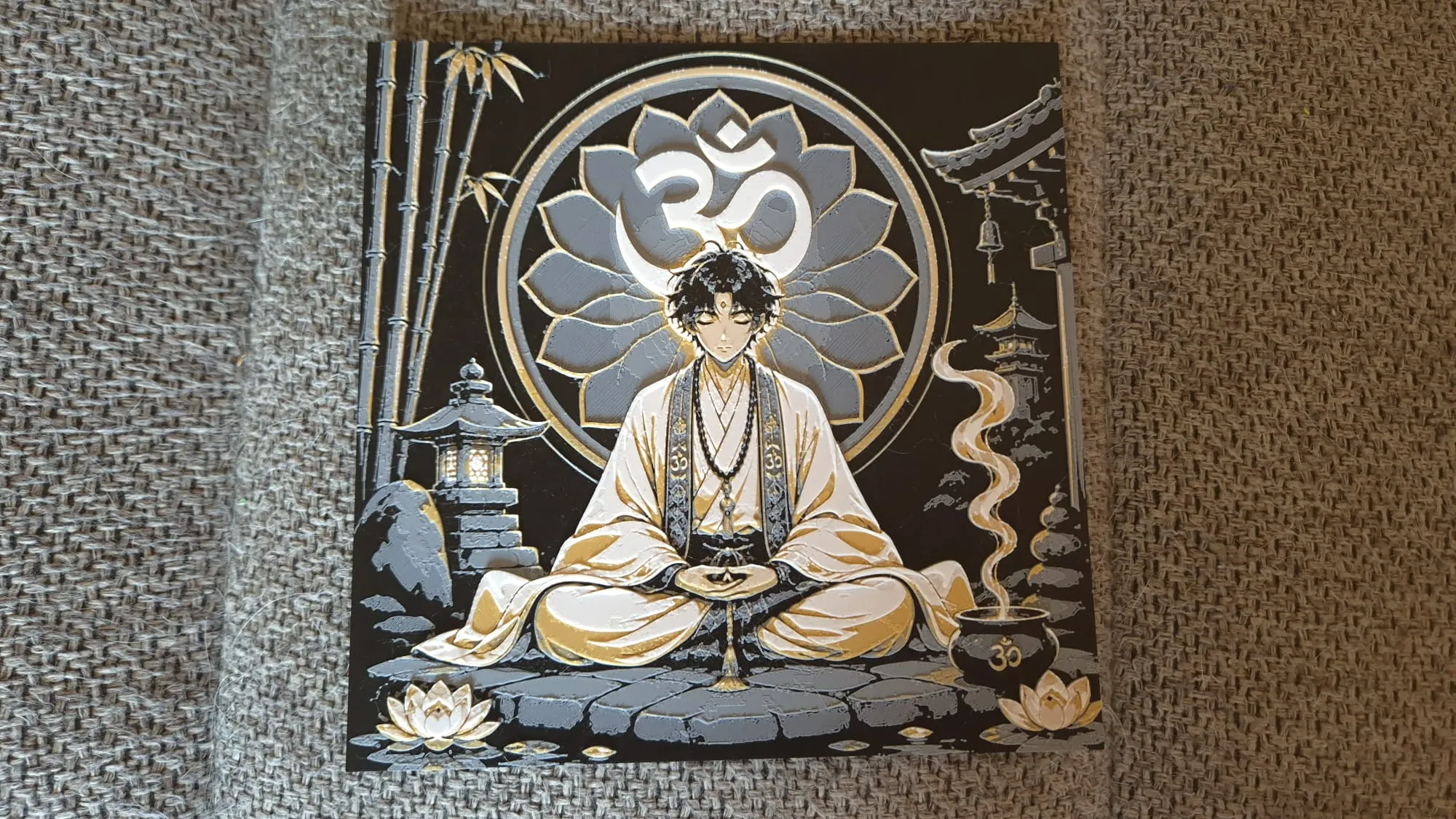 Anime Zen - HueForge Wall Art