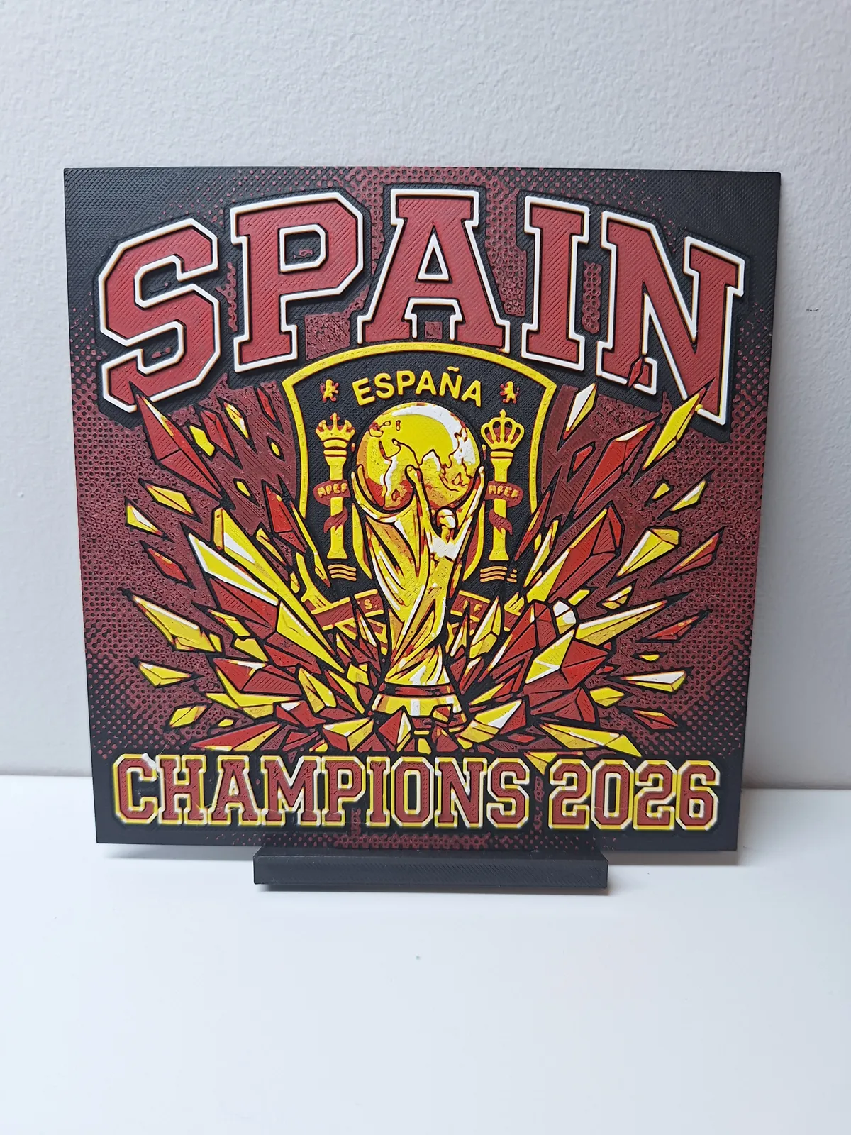Spain WC Champions - Hueforge Wall Art