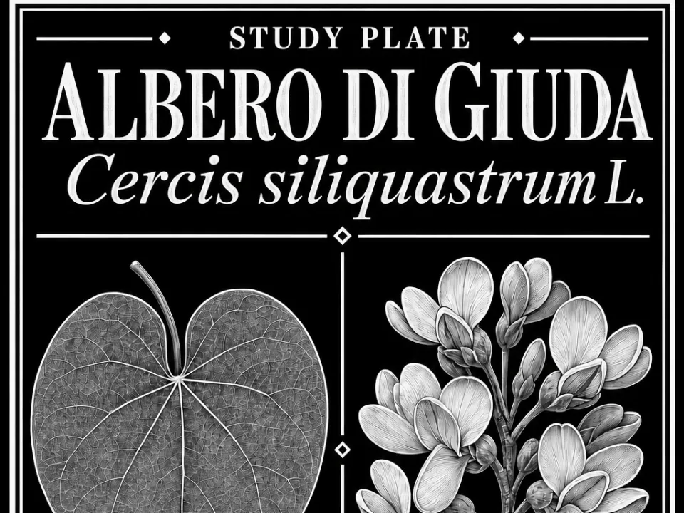 study plate -botanical-<albero di giuda