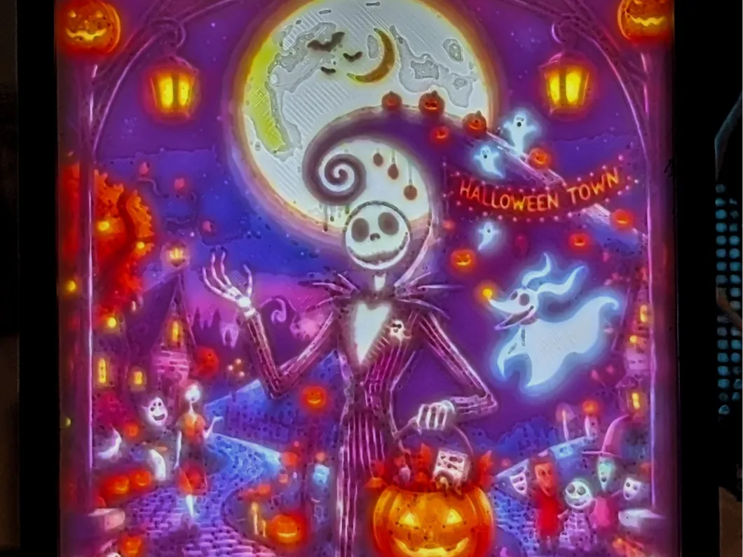 Nightmare Before Christmas jack Halloween Town Lit