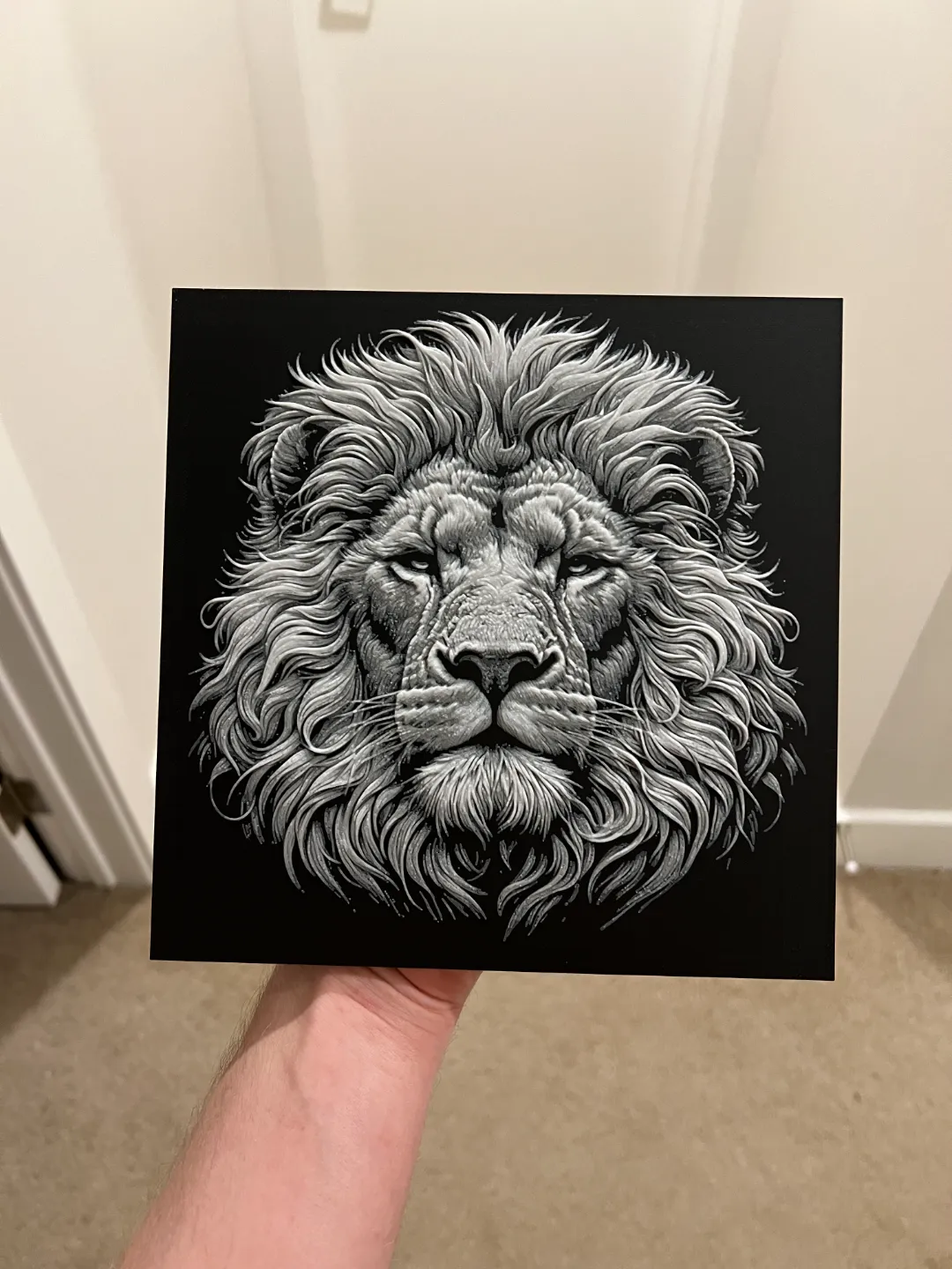 High Detail Lion Wall Art