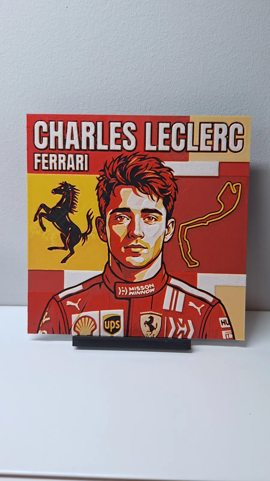 Charles Leclerc Ferrari - Hueforge