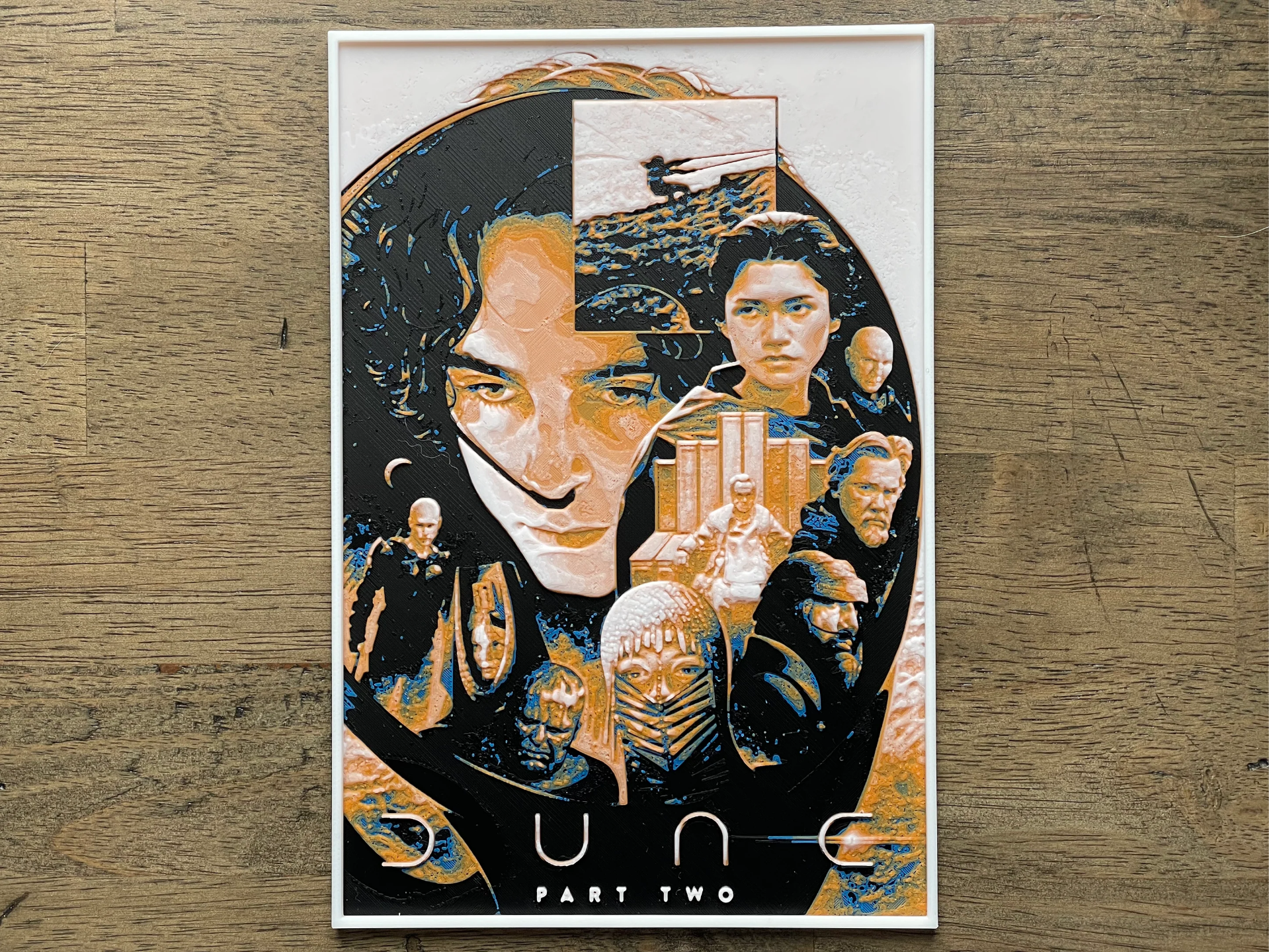Dune: Part Two (2024) Hueforge Movie Poster