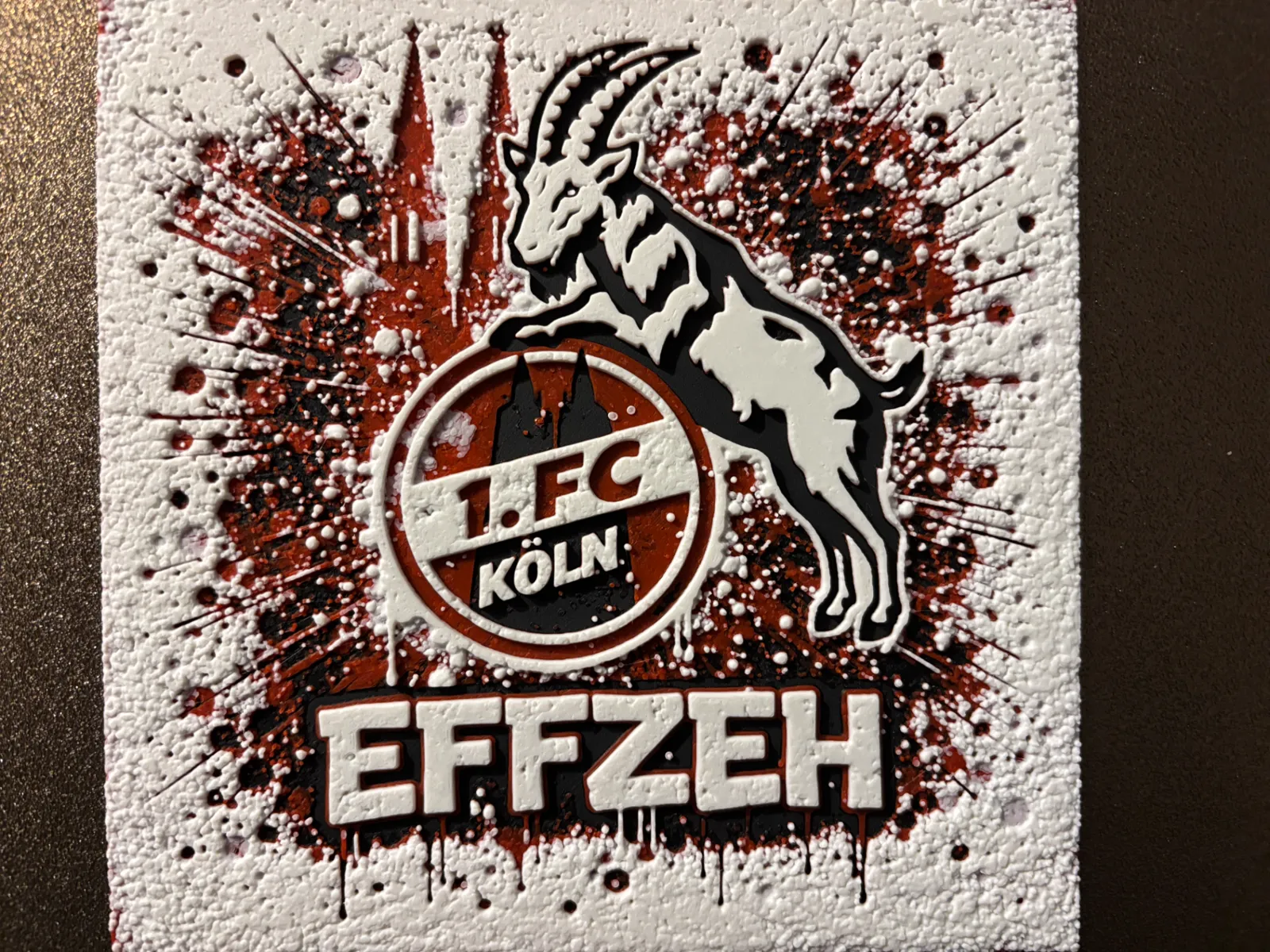 1. FC Köln EFFZEH Graffiti Hueforge