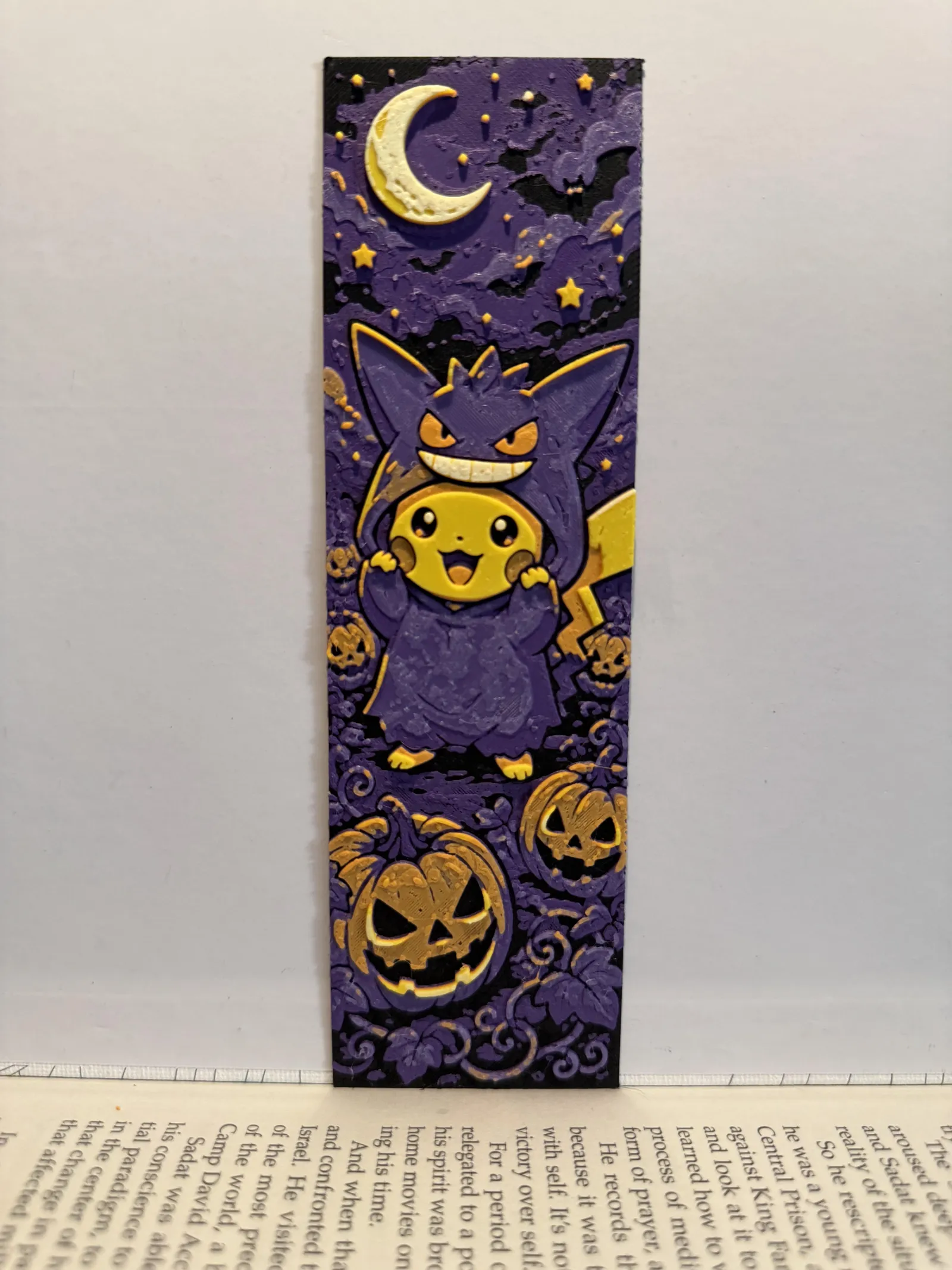 Pikachu Gengar Halloween Costume - Bookmark