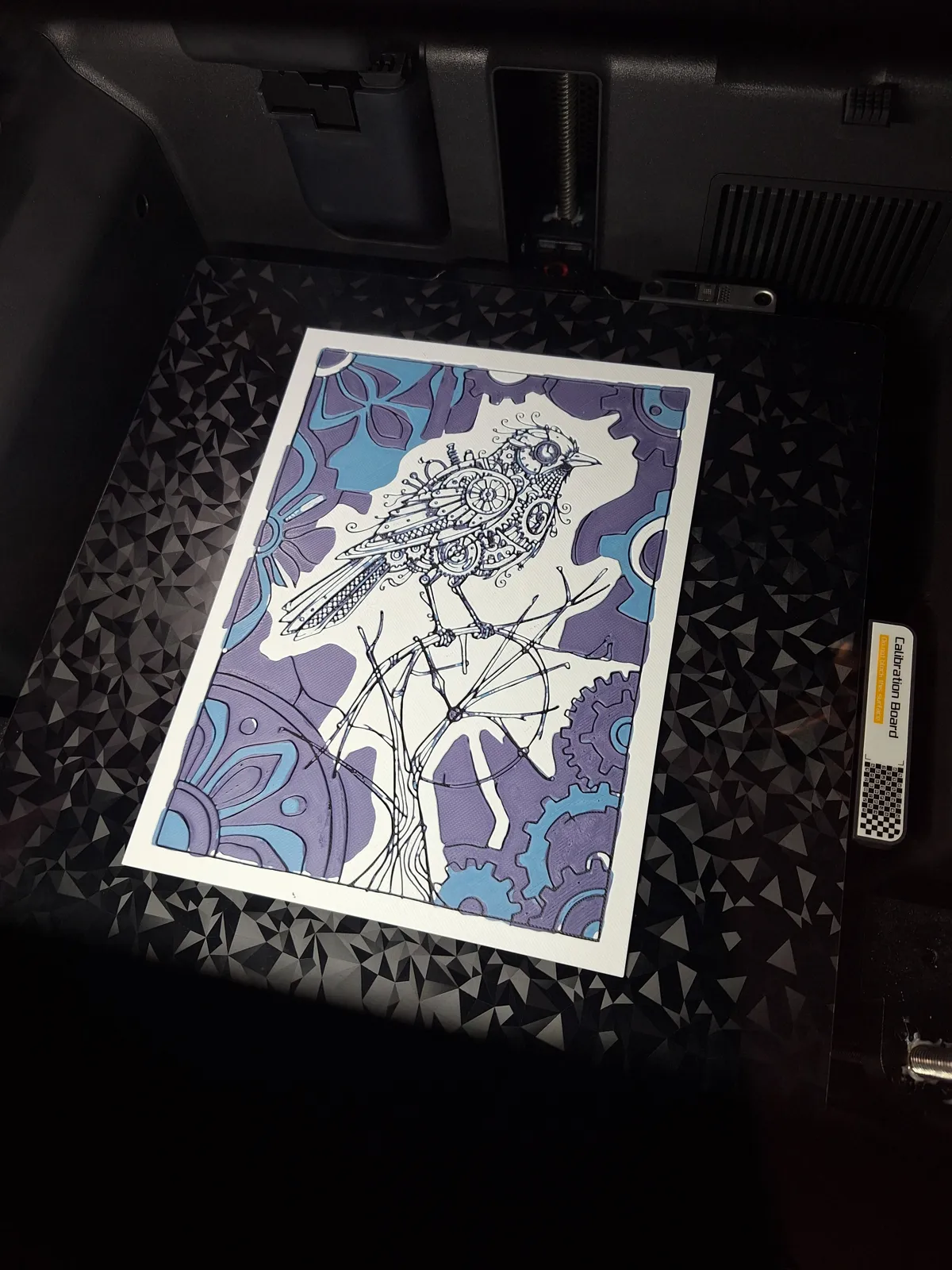 Mechanical Bird - Hueforge Wall Art