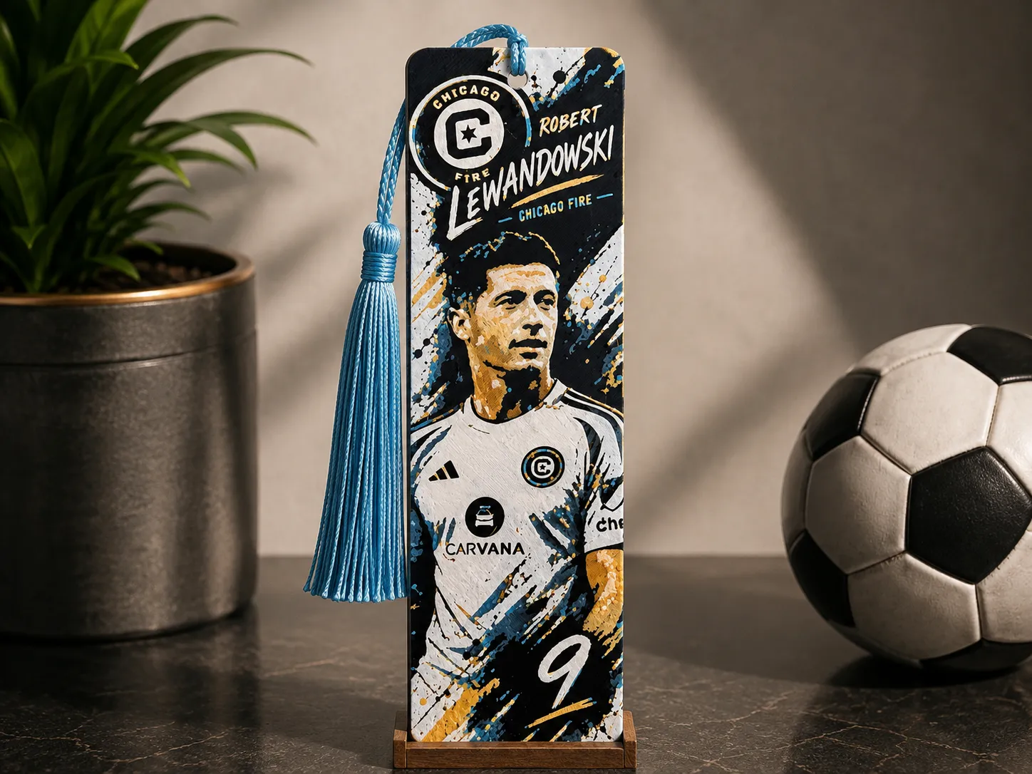 Robert Lewandowski Football Bookmark