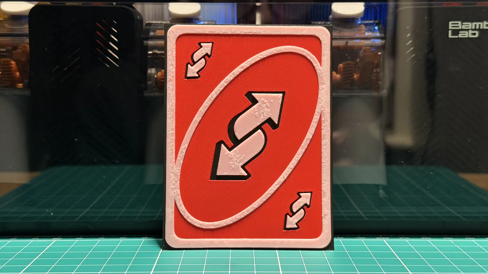 Red Reverse Uno Card Art