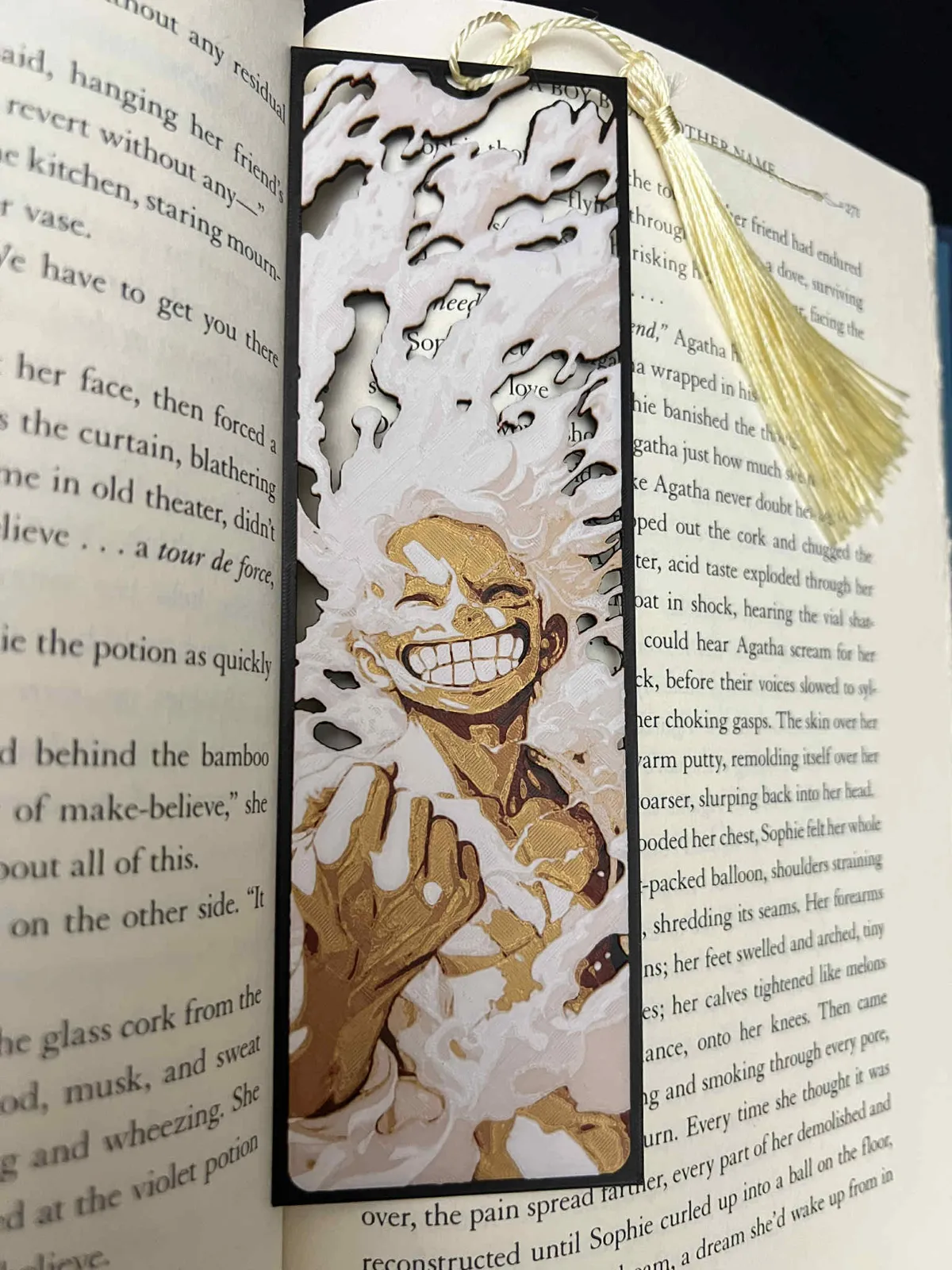 Luffy Gear 5, One Piece, Framed Cutout Bookmark