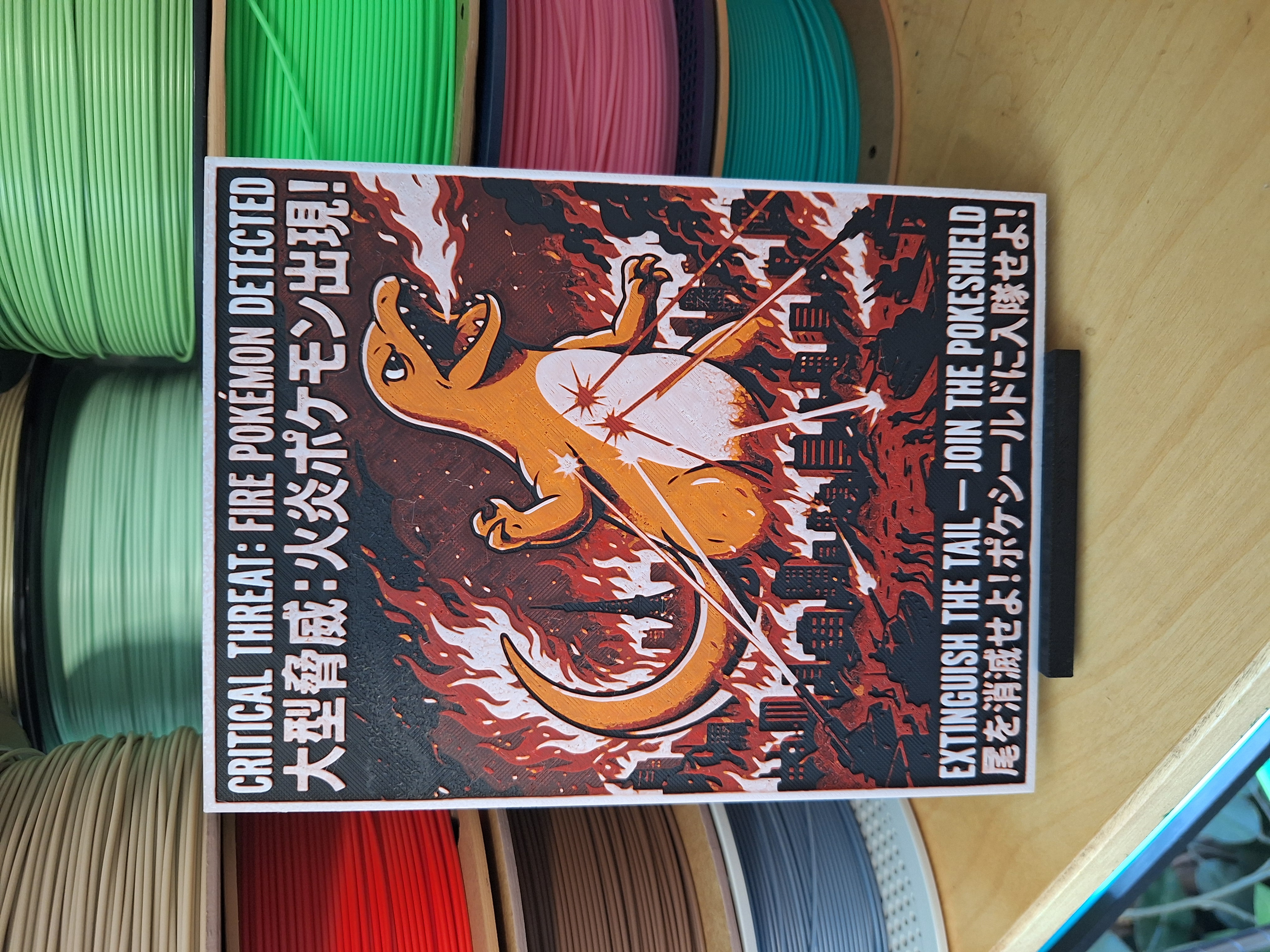 Charzilla - Hueforge Wall Art