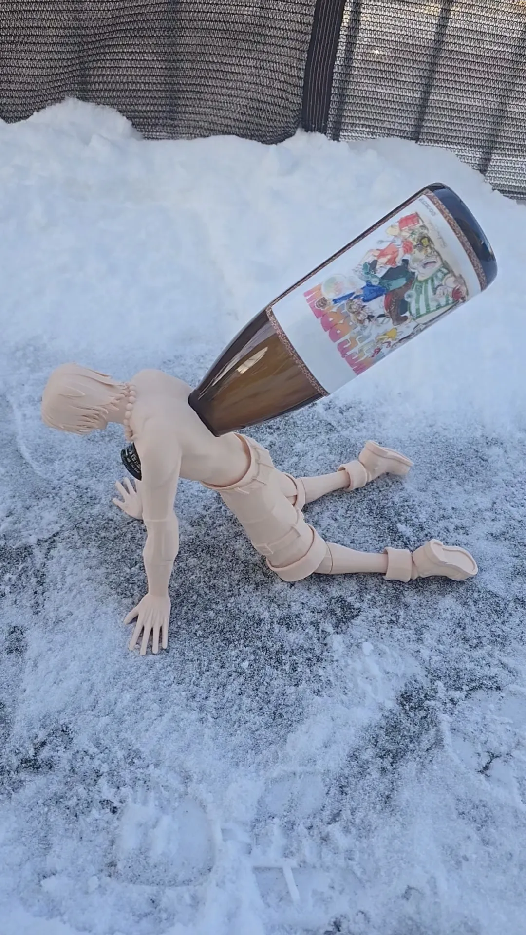 One Piece Ace Inspired Wine Holder