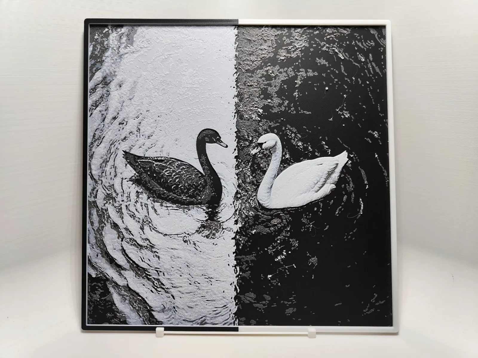 Black and White Swans - Hueforge