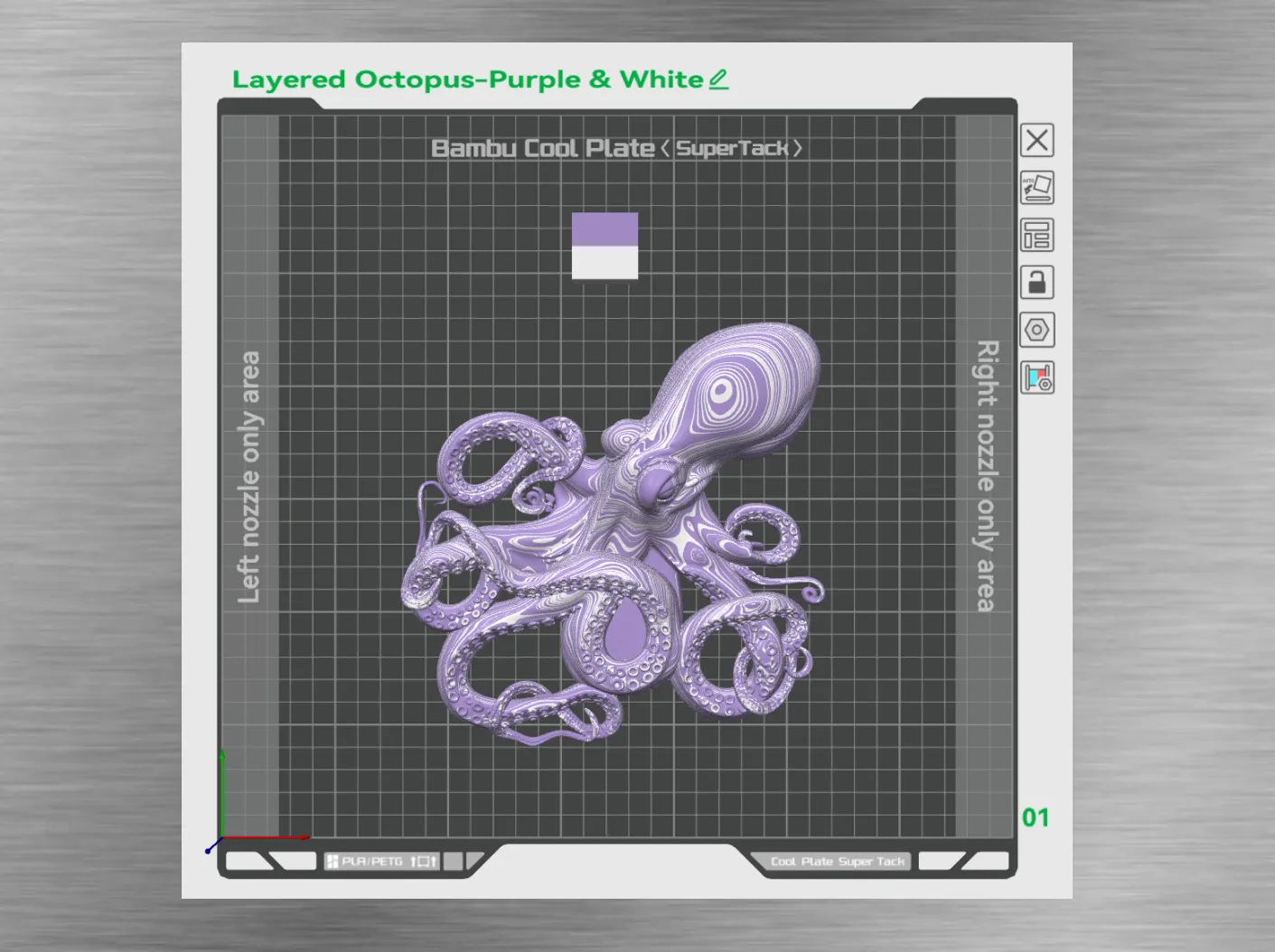 Octopus -Color Stacked Wall decoration