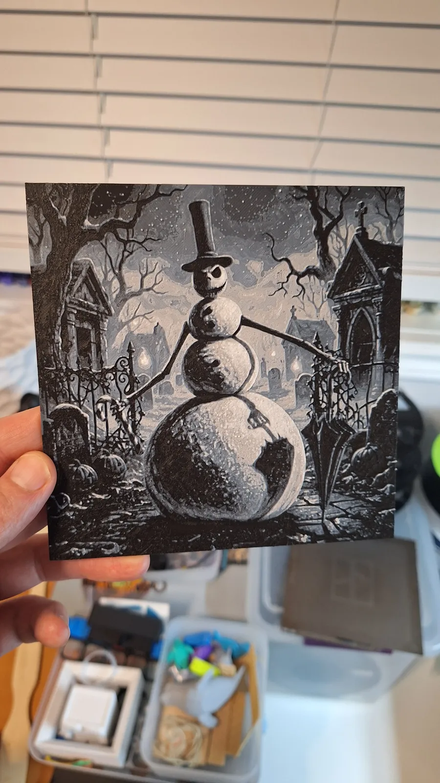Jack Skellington Snowman - Filament Painting