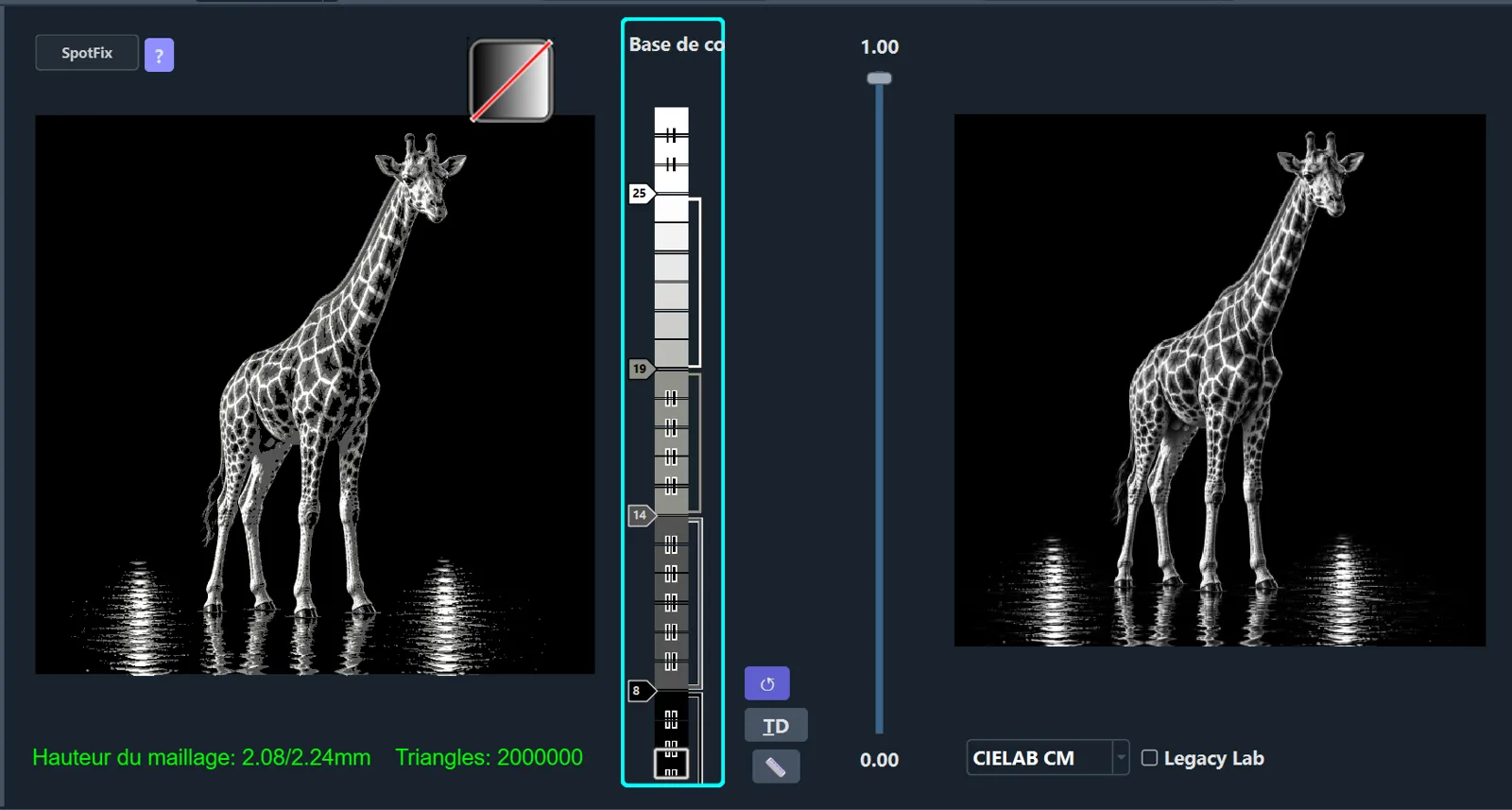Hueforge - Girafe solitaire