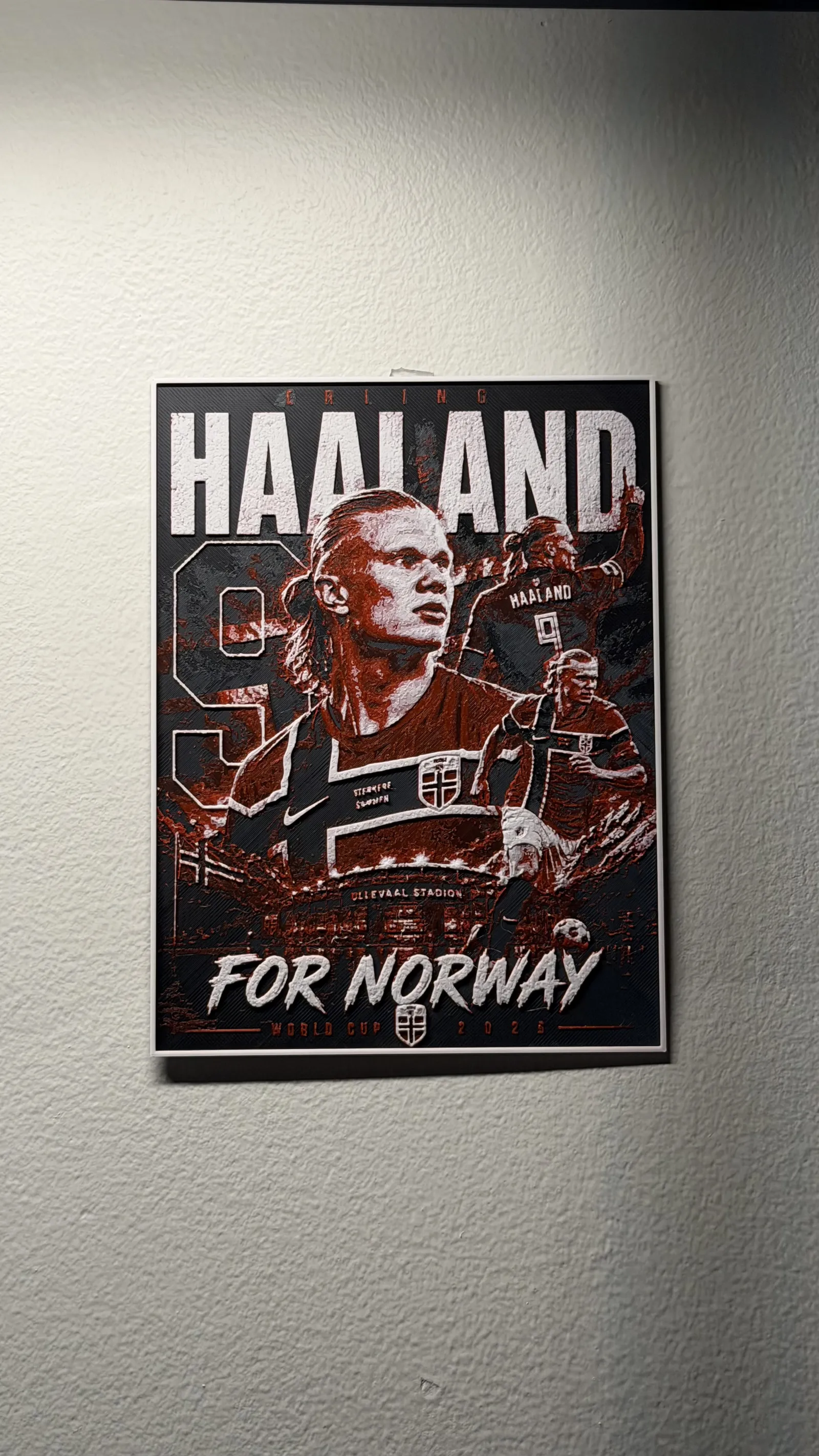 Erling Haaland Norway World Cup Player HueForge