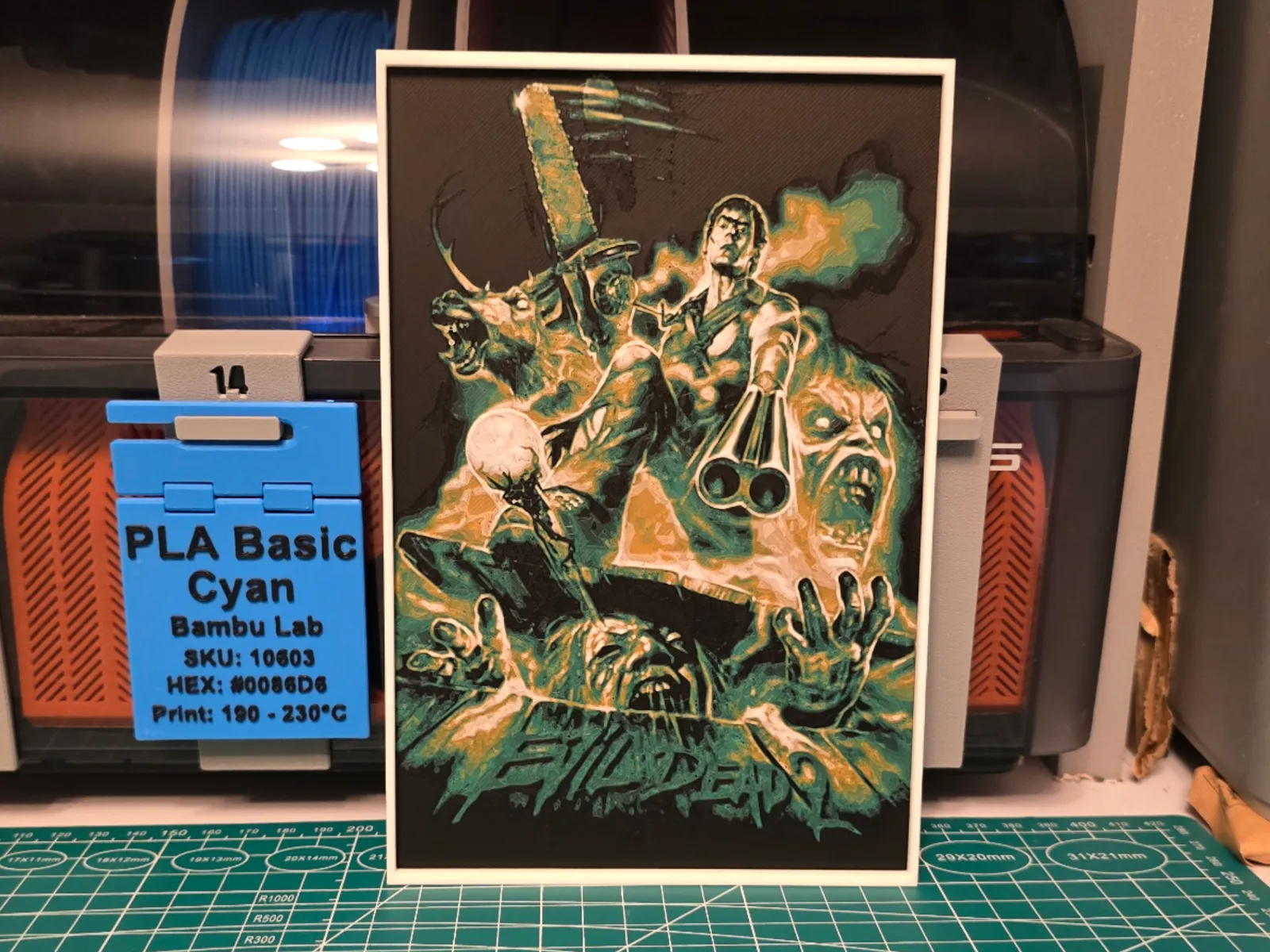 Evil dead 2 Movie Poster V2 - Hueforge Art