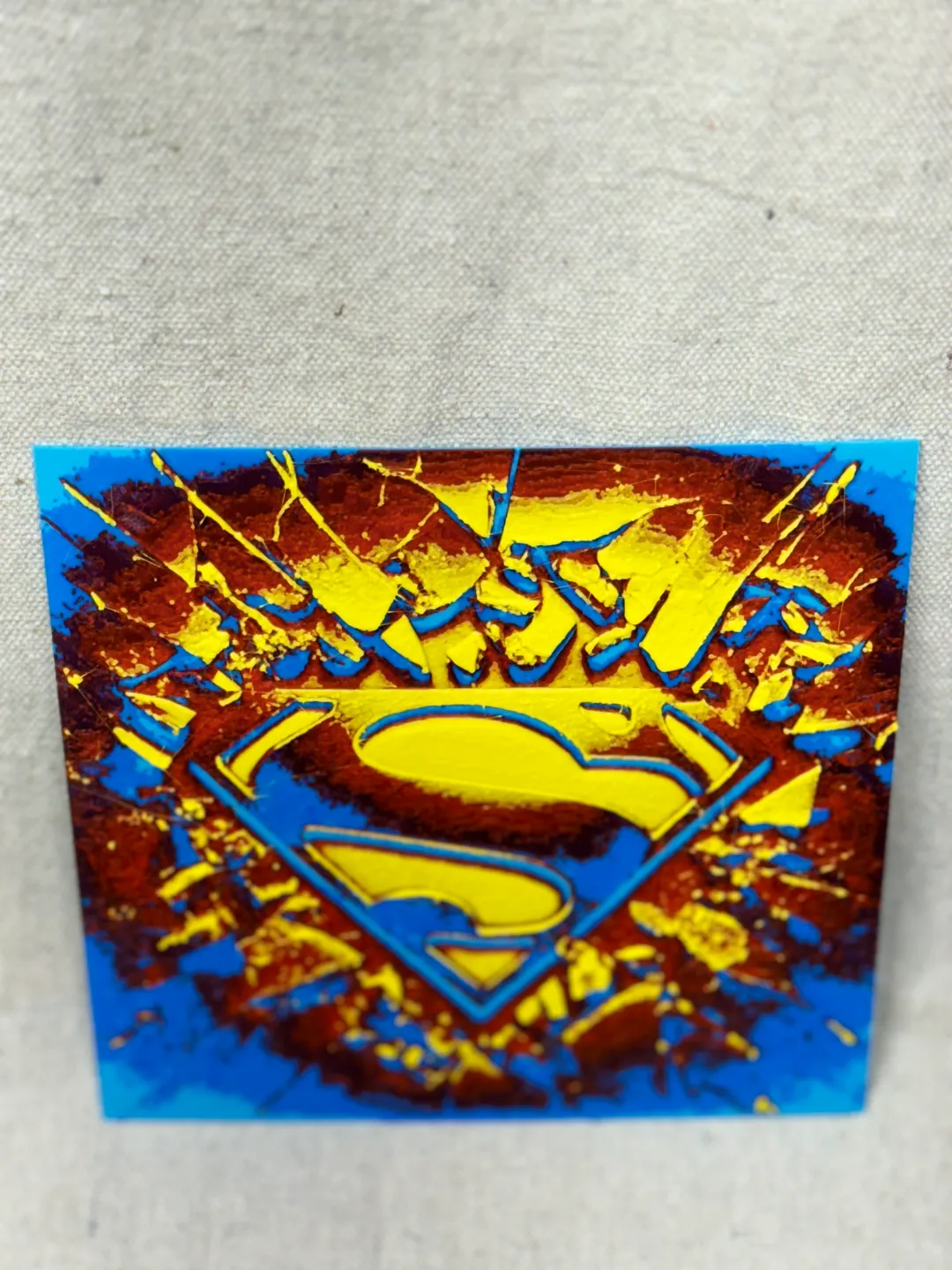Superman Shield Hue Forge Desk/Wall Art
