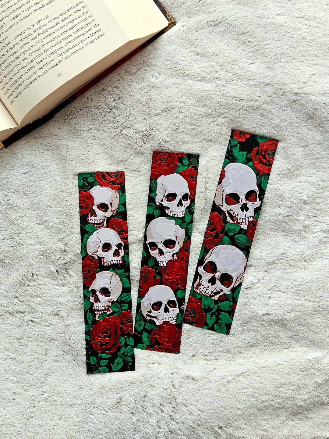 Skulls N' Roses - Bookmarks Set