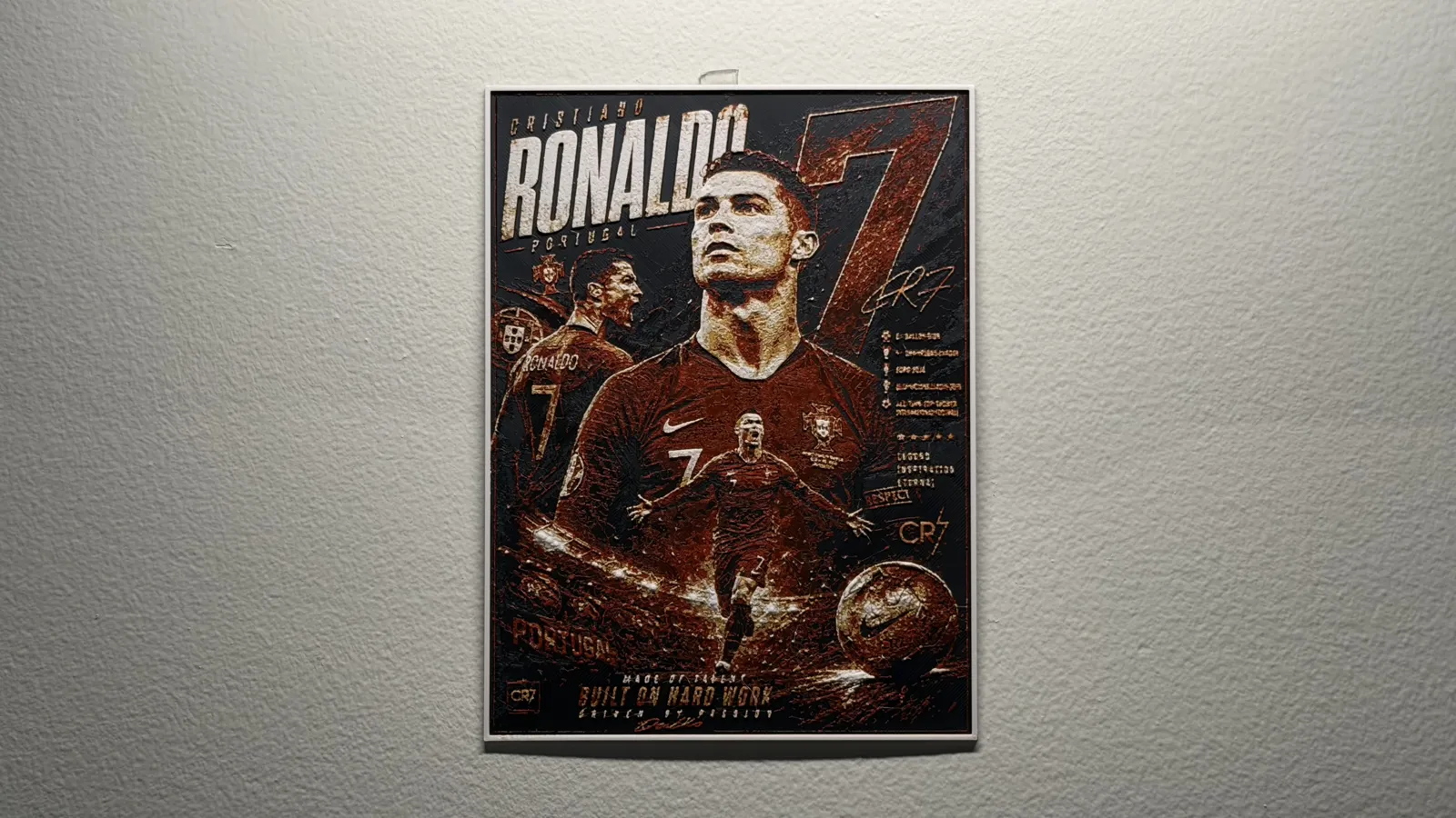 Ronaldo Portugal World Cup Player HueForge