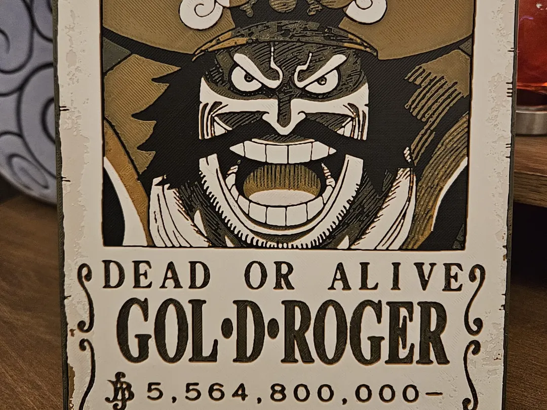 One Piece wanted poster - Gol-D-Roger
