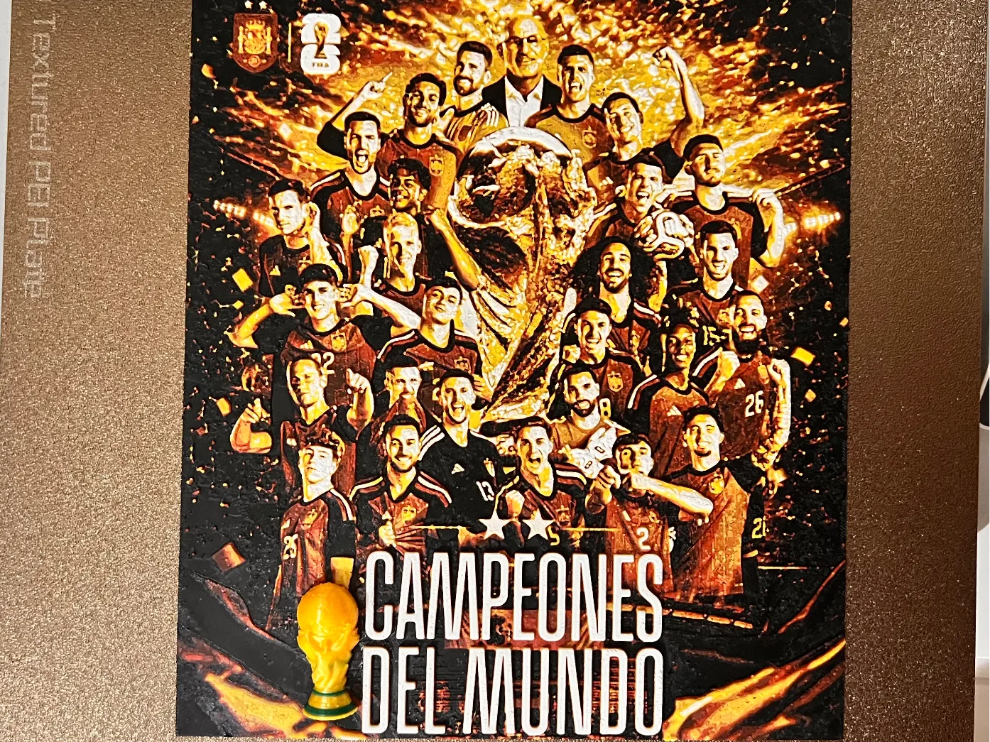 España Campeona del Mundo 2026 HUEFORGE