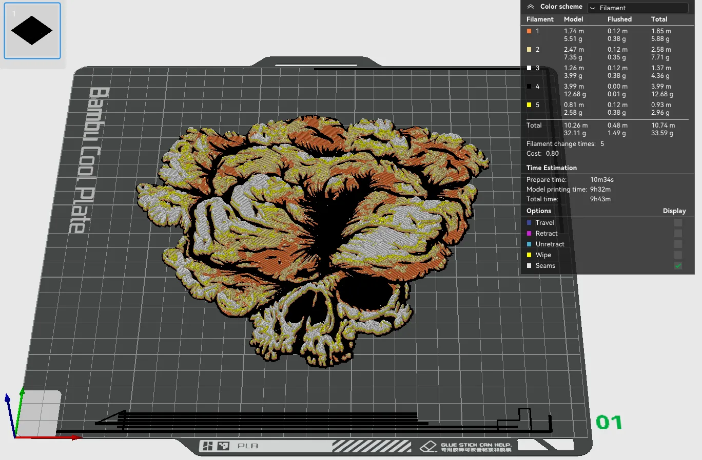 The Last of Us Clicker Skull Hue Forge